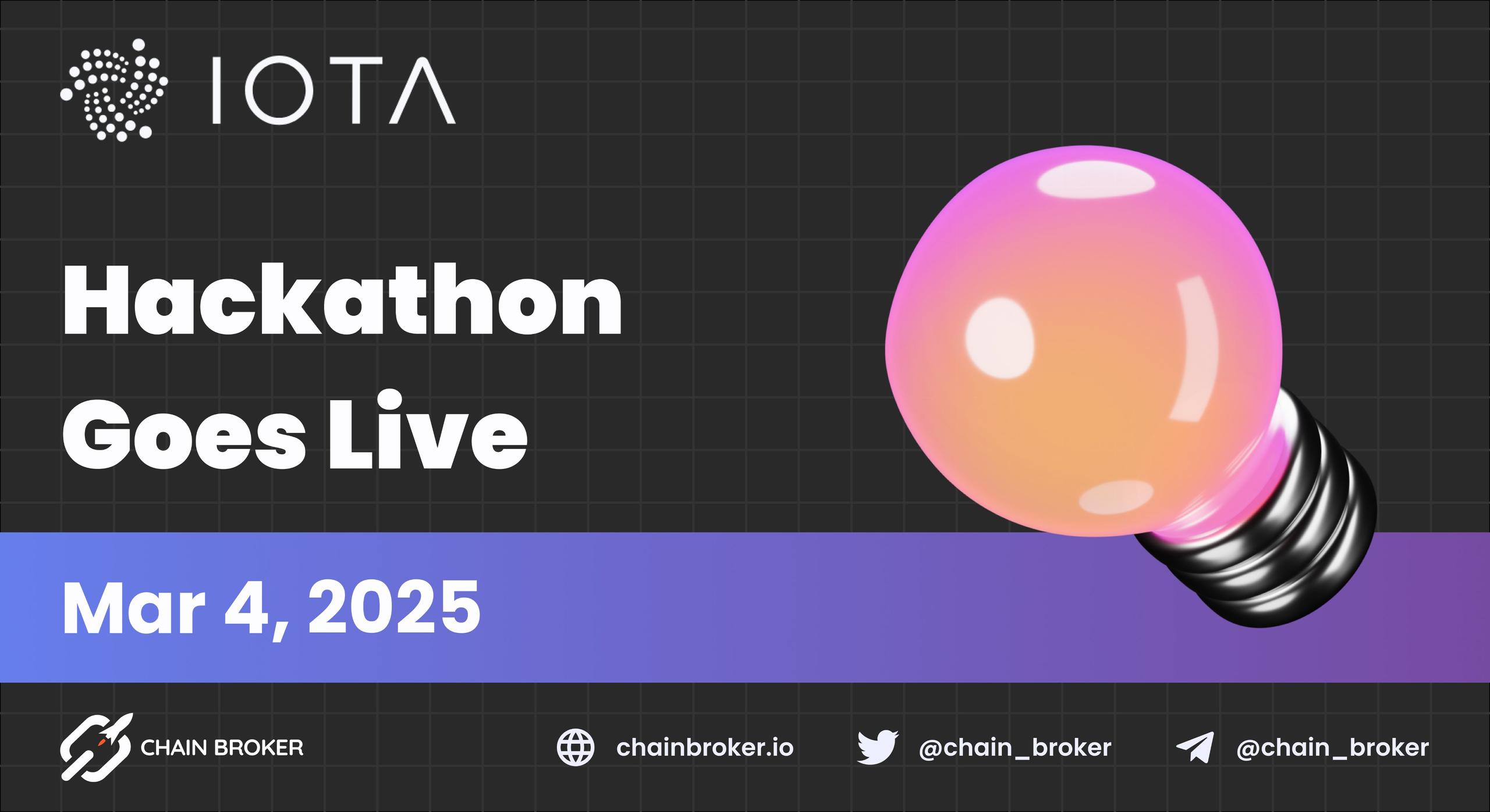 IOTA Launches Its First Hackathon IOTA Launches Its First Hackathon