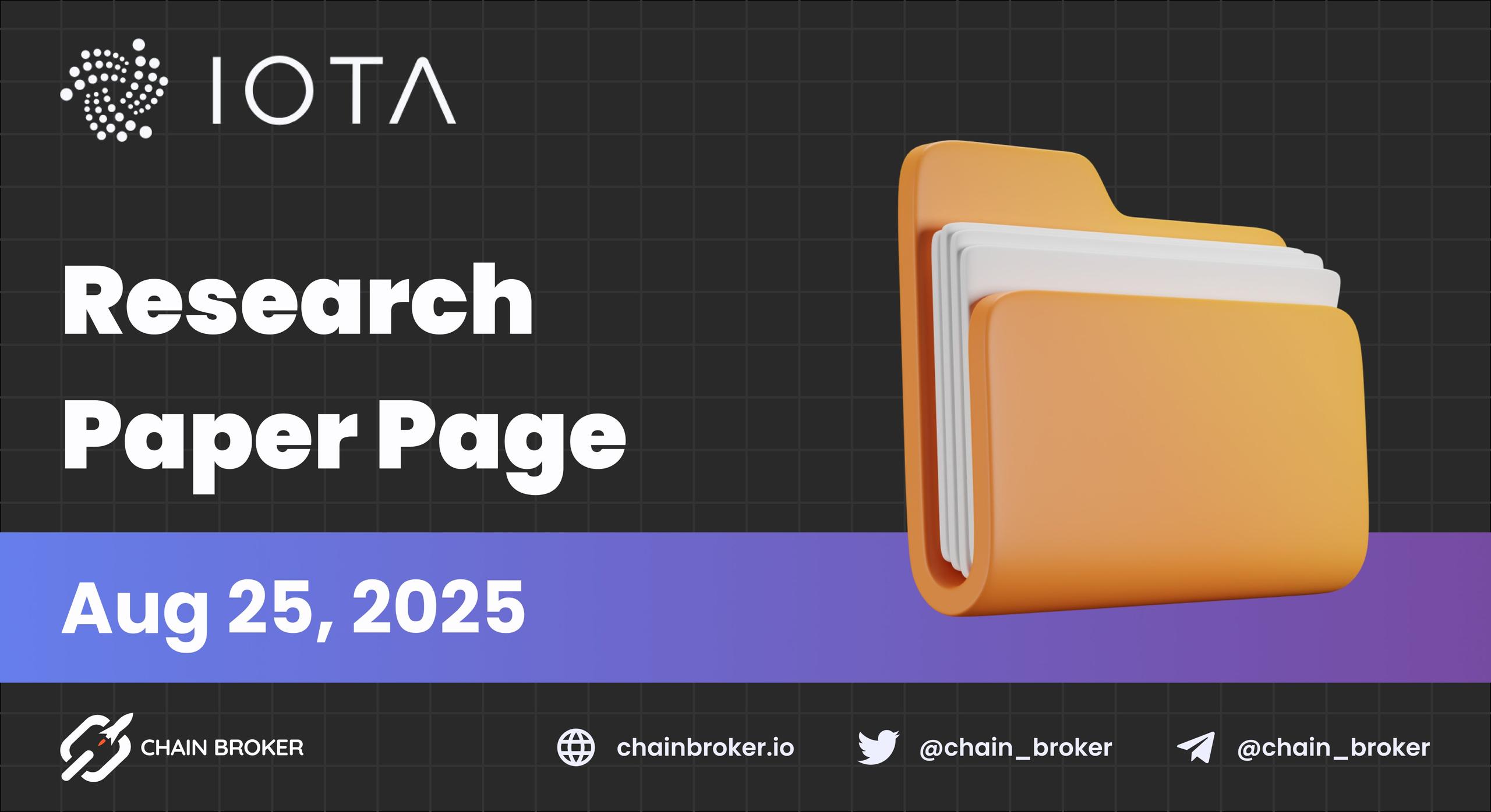 IOTA Launches its Research Paper Page IOTA Launches its Research Paper Page