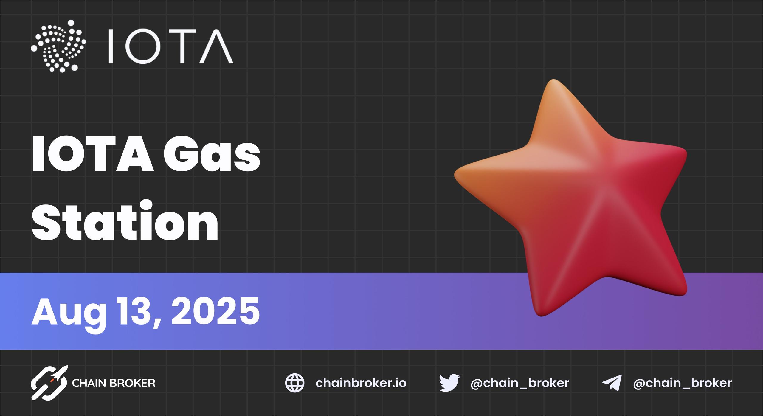 IOTA Launches the Alpha of IOTA Gas Station IOTA Launches the Alpha of IOTA Gas Station