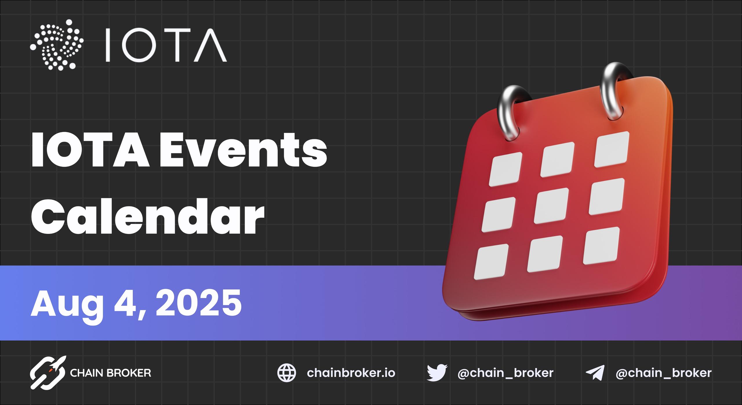 IOTA Launches the IOTA Events Calendar IOTA Launches the IOTA Events Calendar