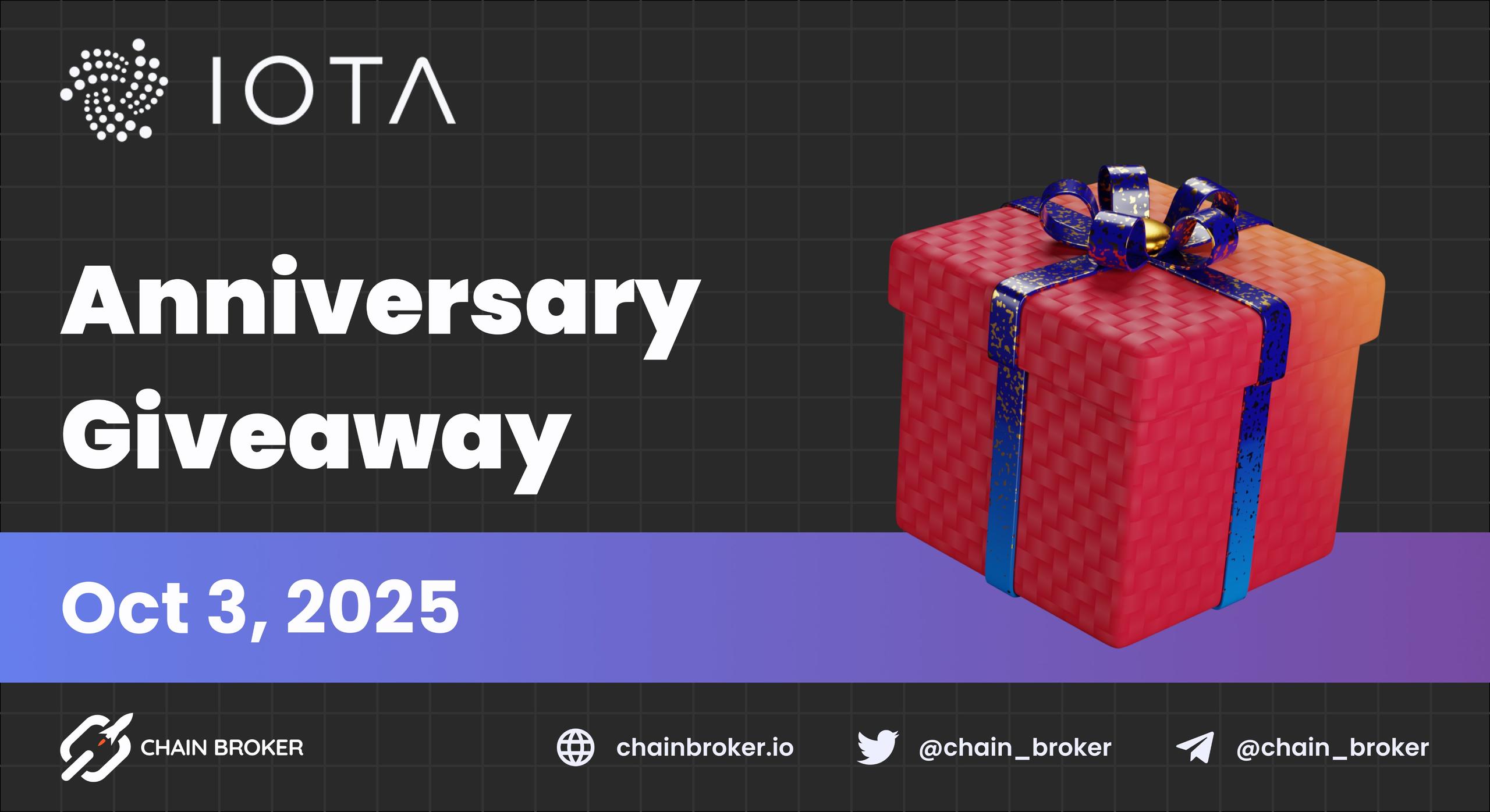 IOTA Marks 10 years with 10M Token Giveaway IOTA Marks 10 years with 10M Token Giveaway