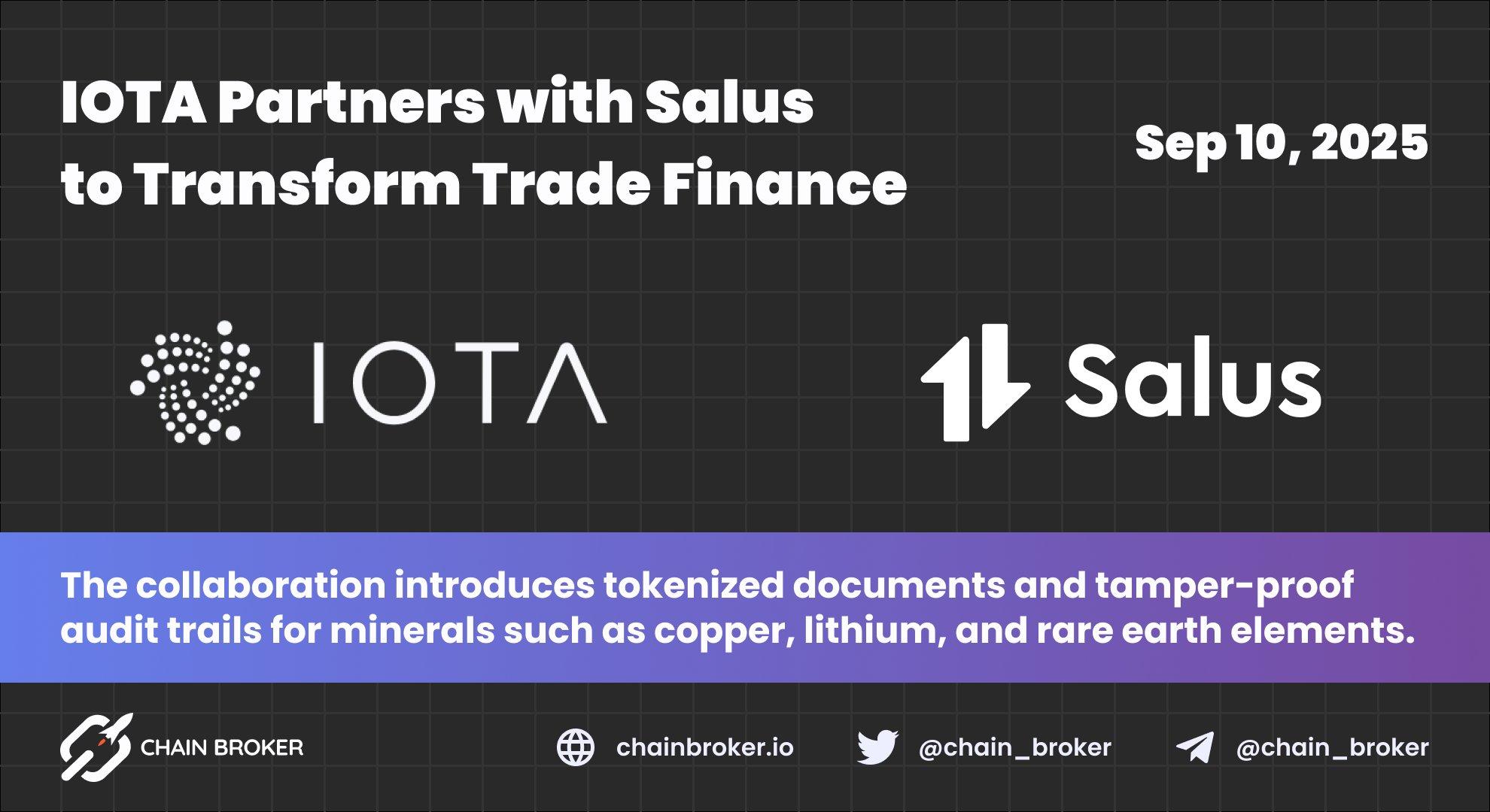 IOTA Partners with Salus to Transform Trade Finance IOTA Partners with Salus to Transform Trade Finance