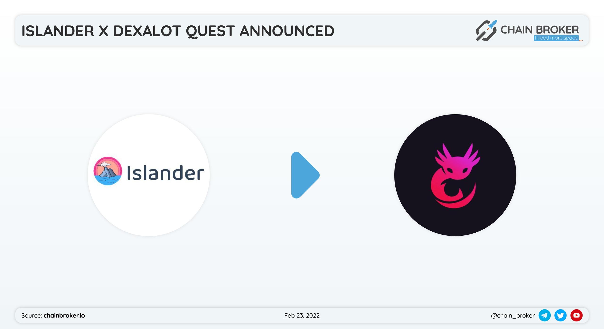 Islander has partnered with Dexalot for a learning quest.