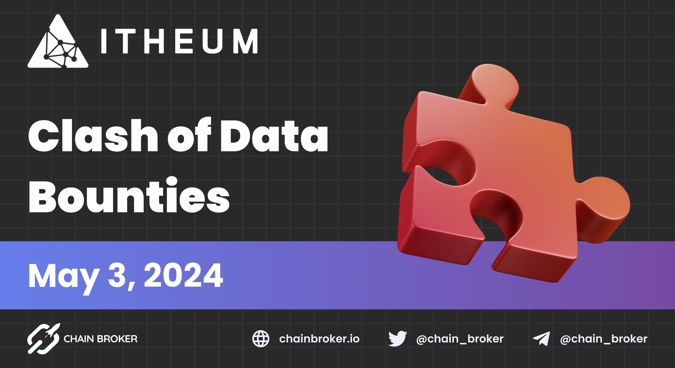 Itheum introduces the "Clash of Data Bounties" campaign Itheum introduces the "Clash of Data Bounties" campaign