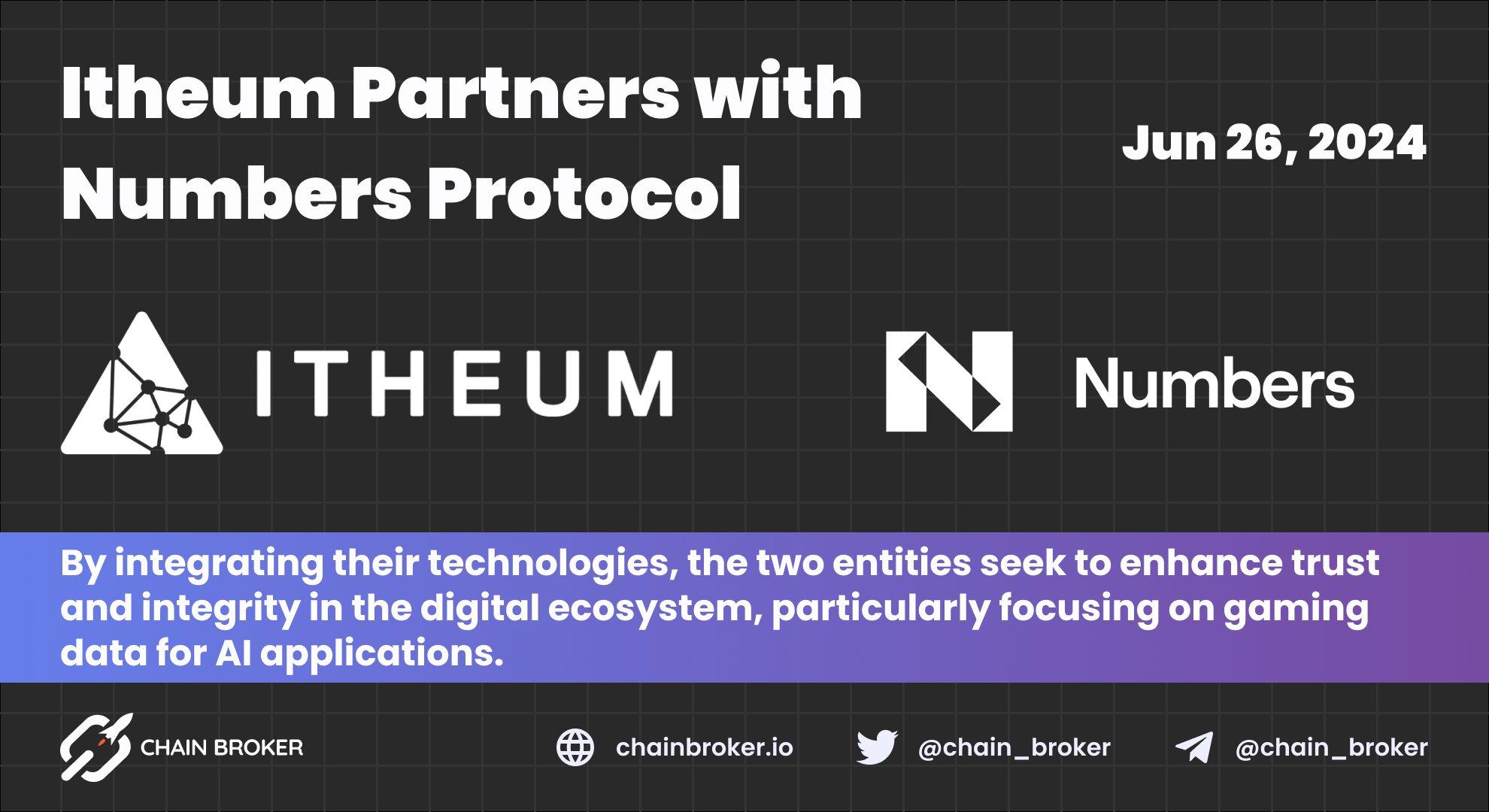 Itheum Partners with Numbers Protocol Itheum Partners with Numbers Protocol