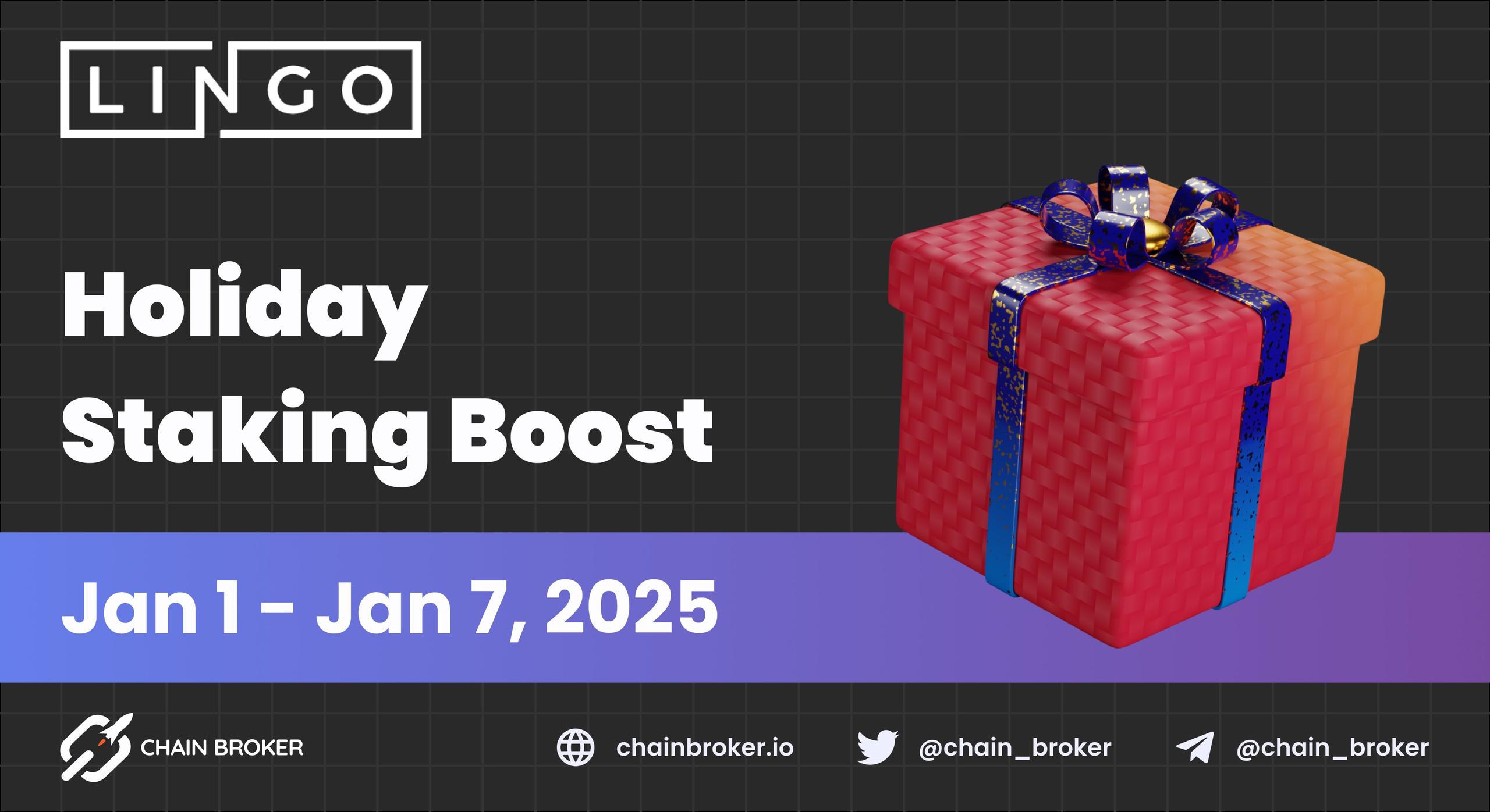 Lingo Announces a Holiday Staking Boost Lingo Announces a Holiday Staking Boost