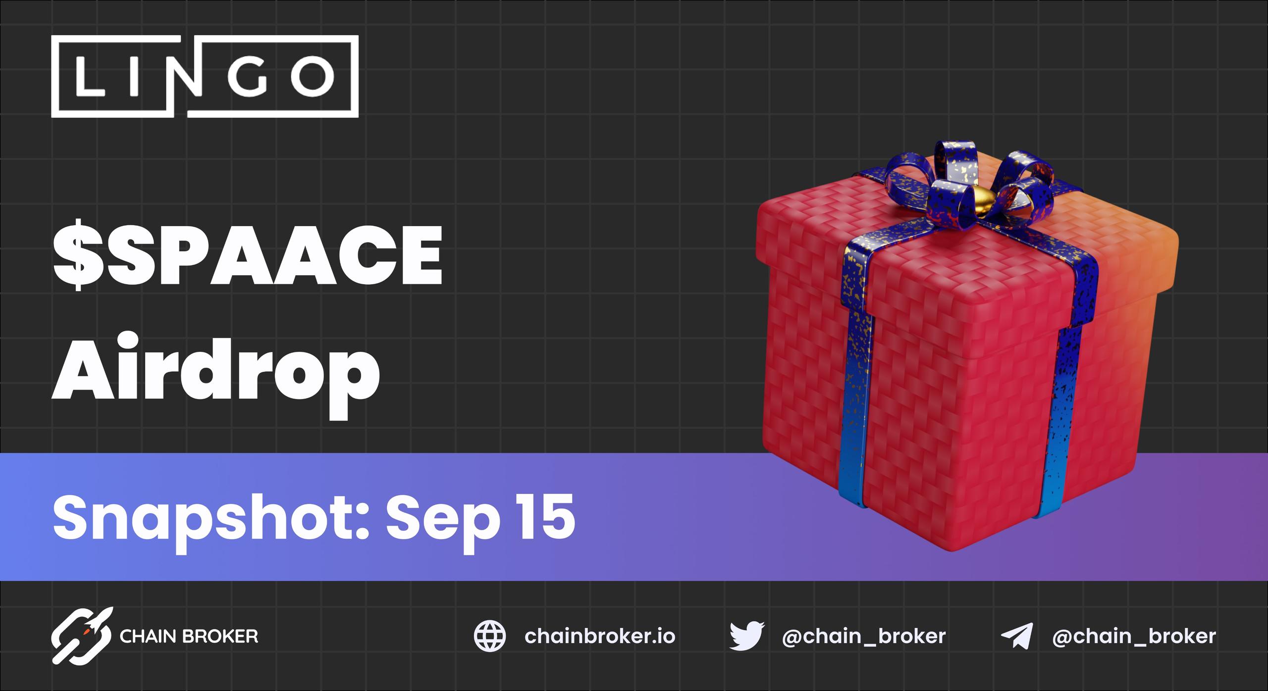 Lingo Announces Spaace Airdrop for $LINGO Stakers Lingo Announces Spaace Airdrop for $LINGO Stakers