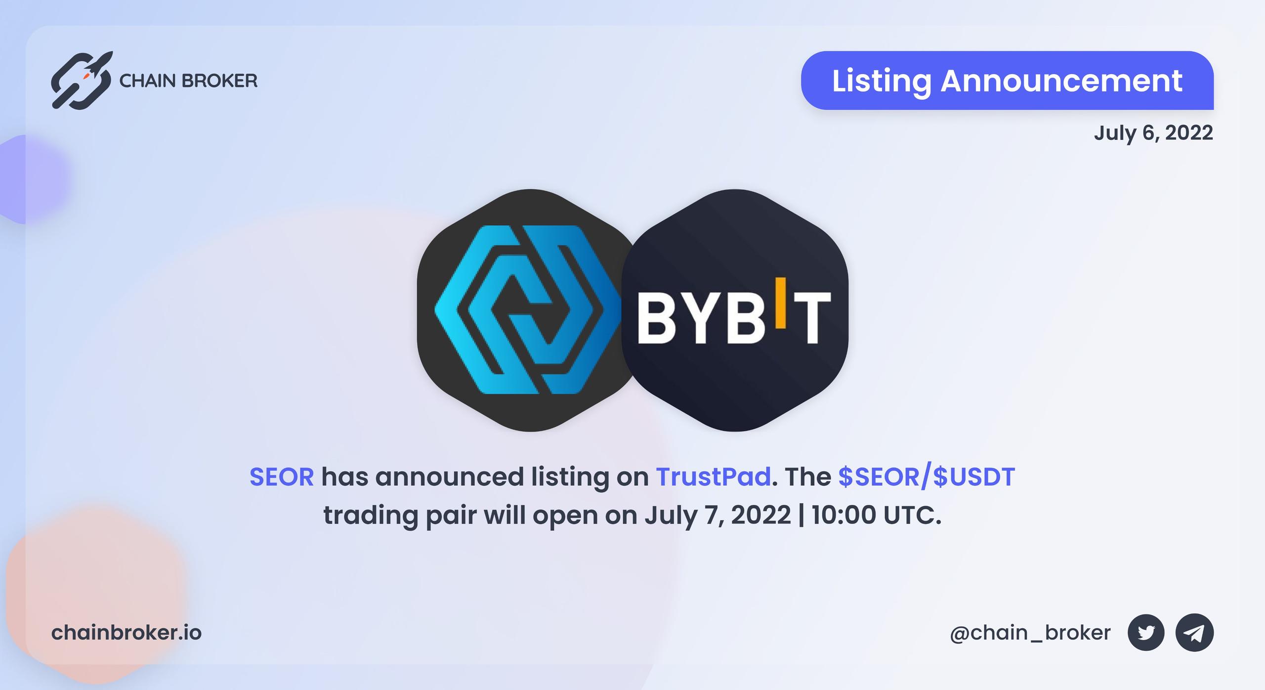 Seor listing on Bybit