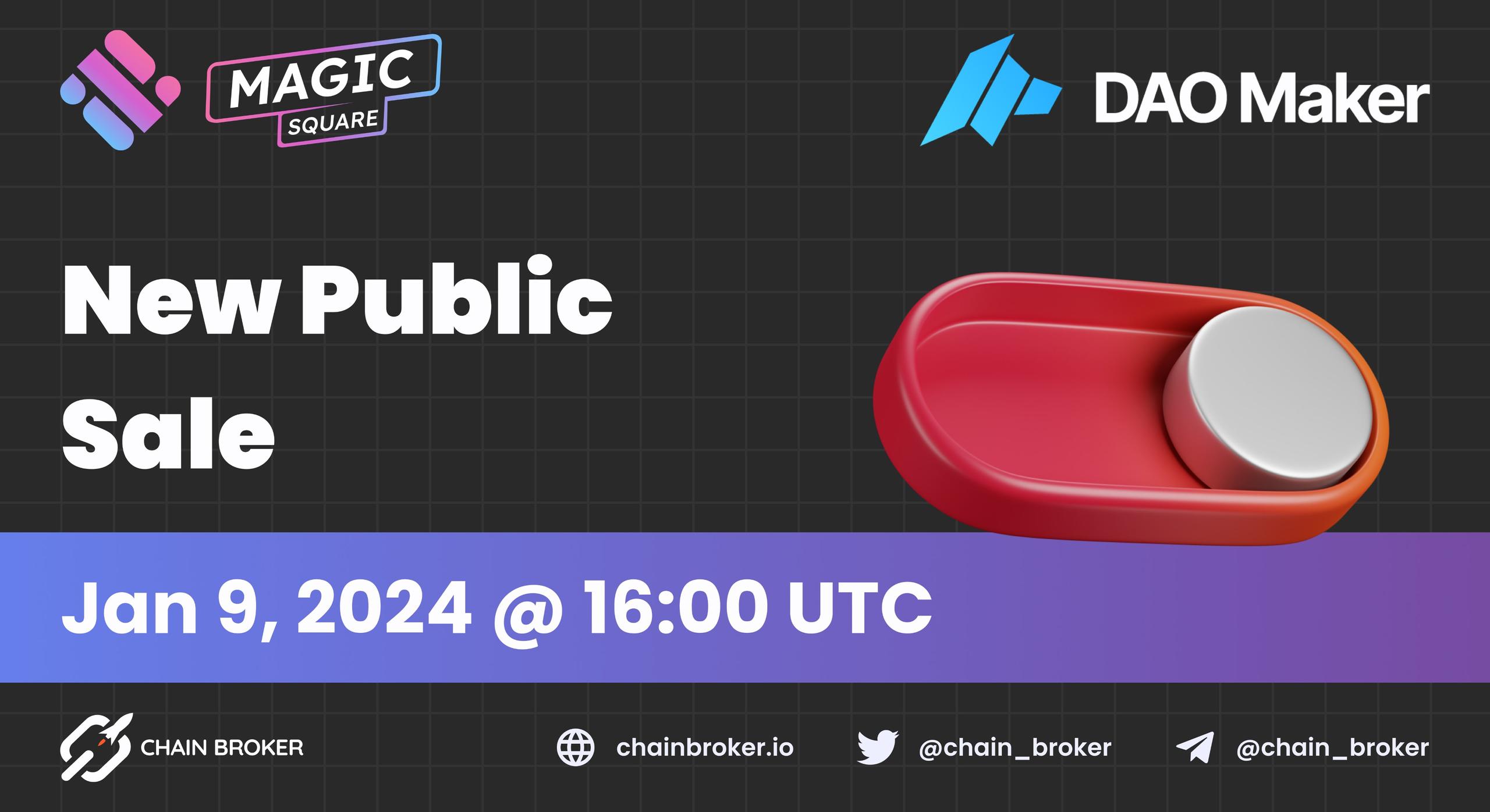 Magic Square will Conduct Sale on Dao Maker Magic Square will Conduct Sale on Dao Maker