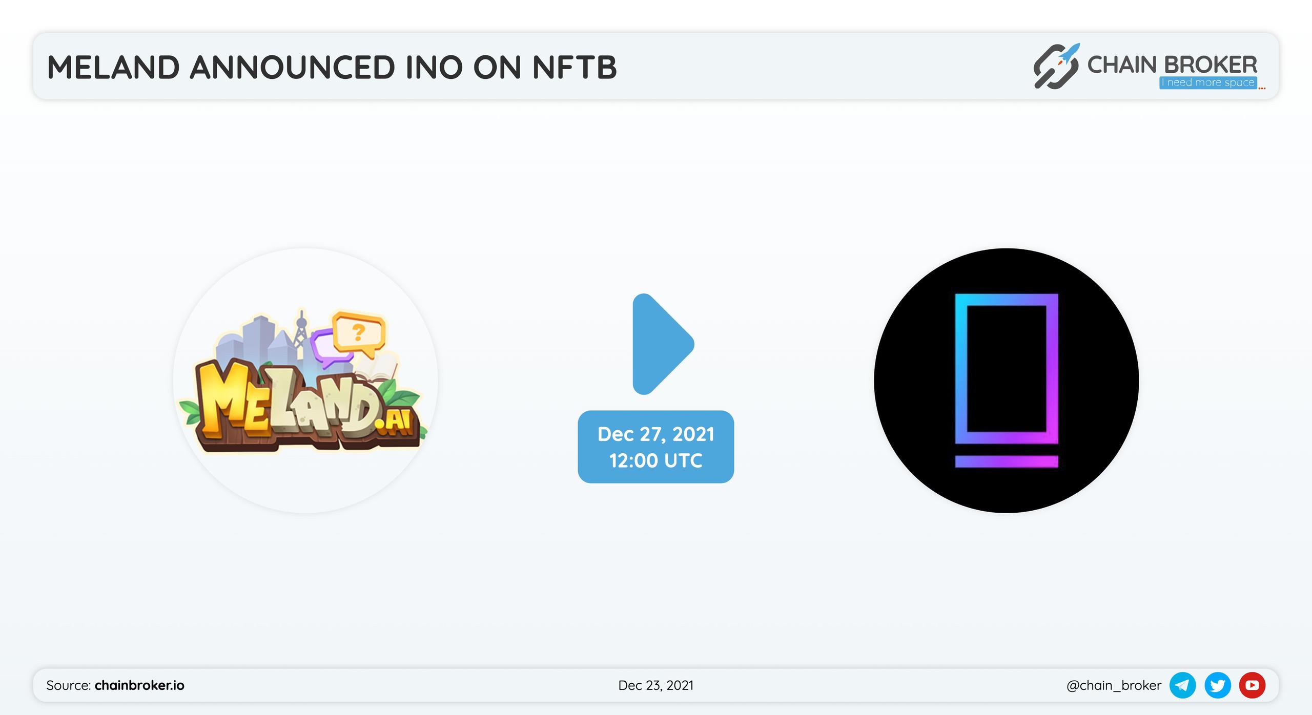 Meland has partnered with NFTb for an INO.