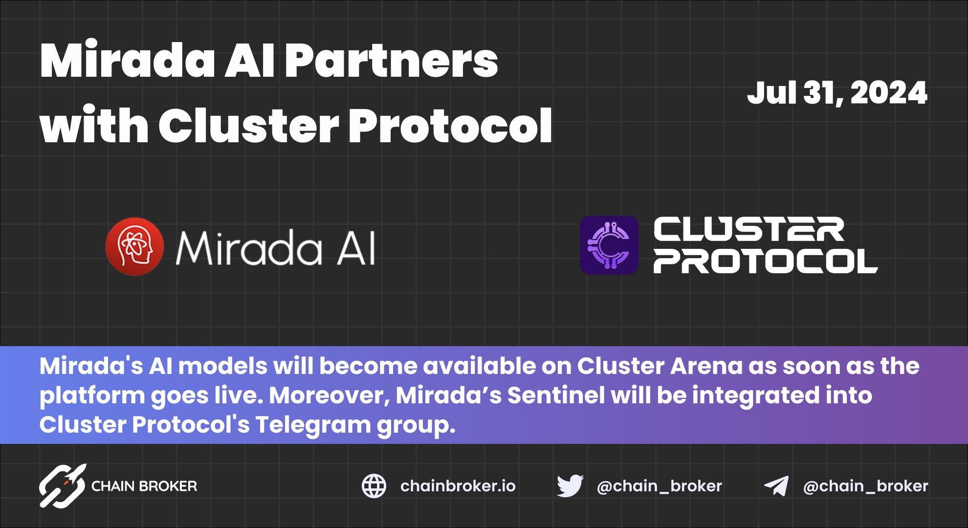 Mirada AI and Cluster Protocol Announce Partnership Mirada AI and Cluster Protocol Announce Partnership