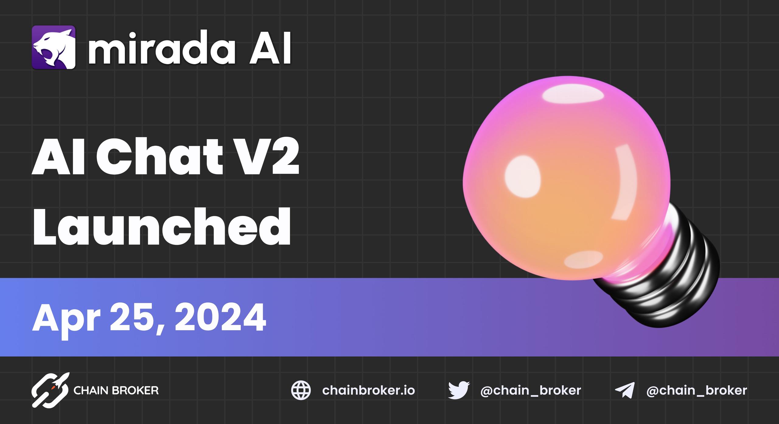 Mirada AI launches AI Chat V2