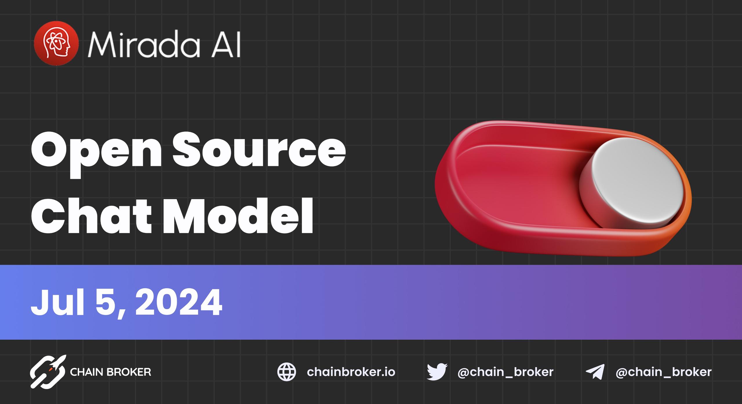 Mirada AI's Chat Model Goes Open Source Mirada AI's Chat Model Goes Open Source