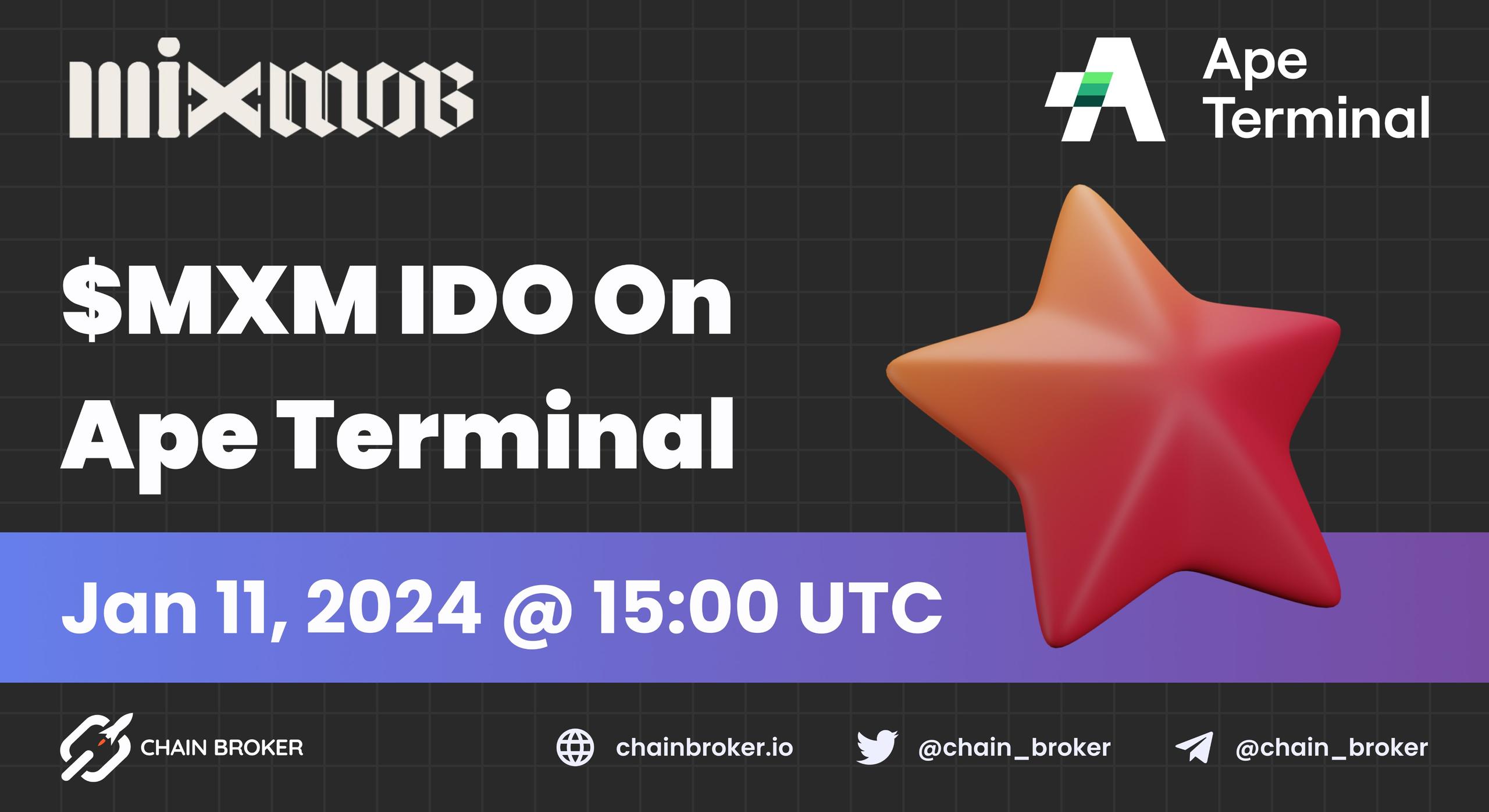 MixMob will launch IDO on Ape Terminal MixMob will launch IDO on Ape Terminal