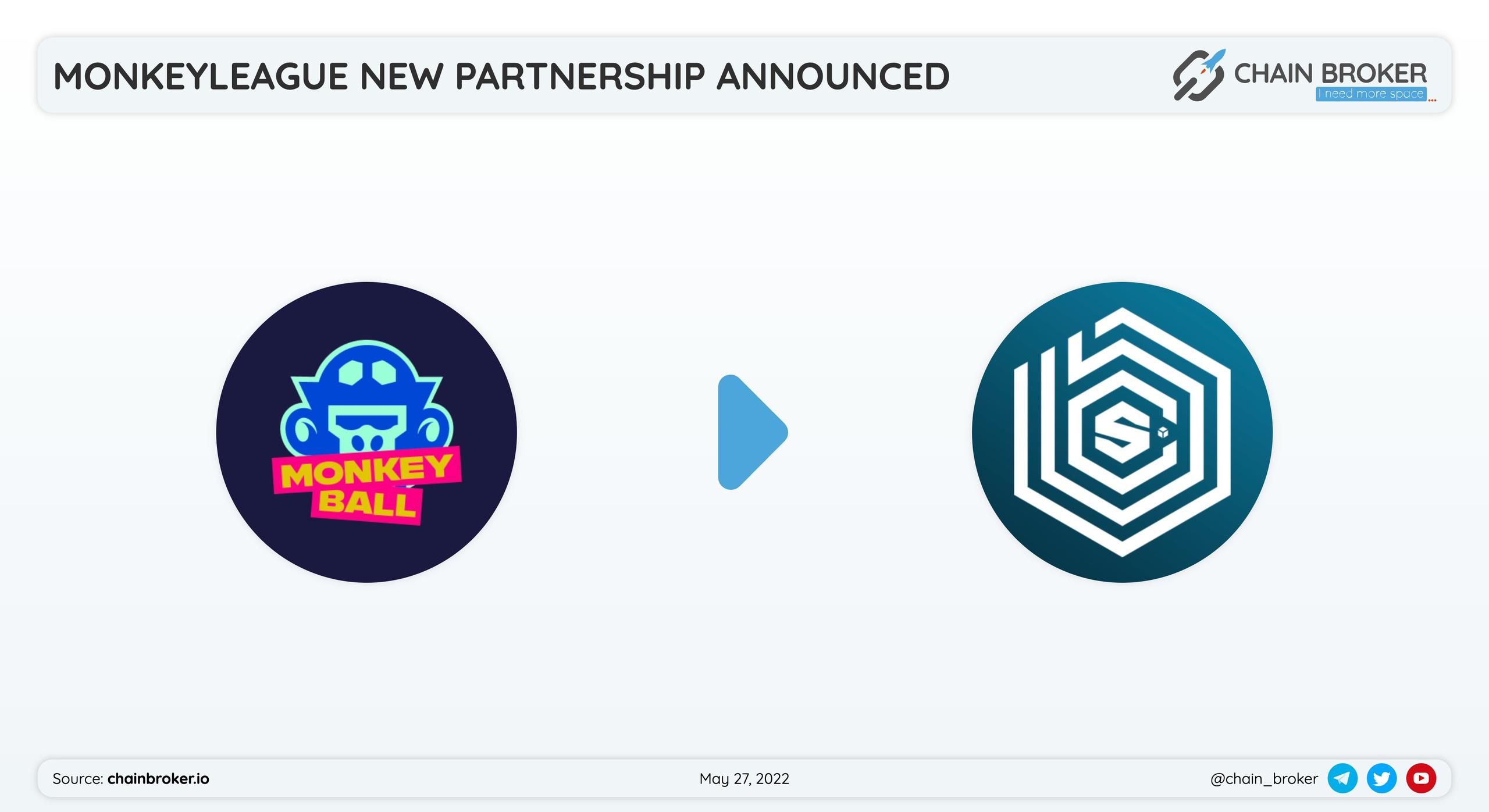 MonkeyLeague partnered with Blockchain Space MonkeyLeague partnered with Blockchain Space