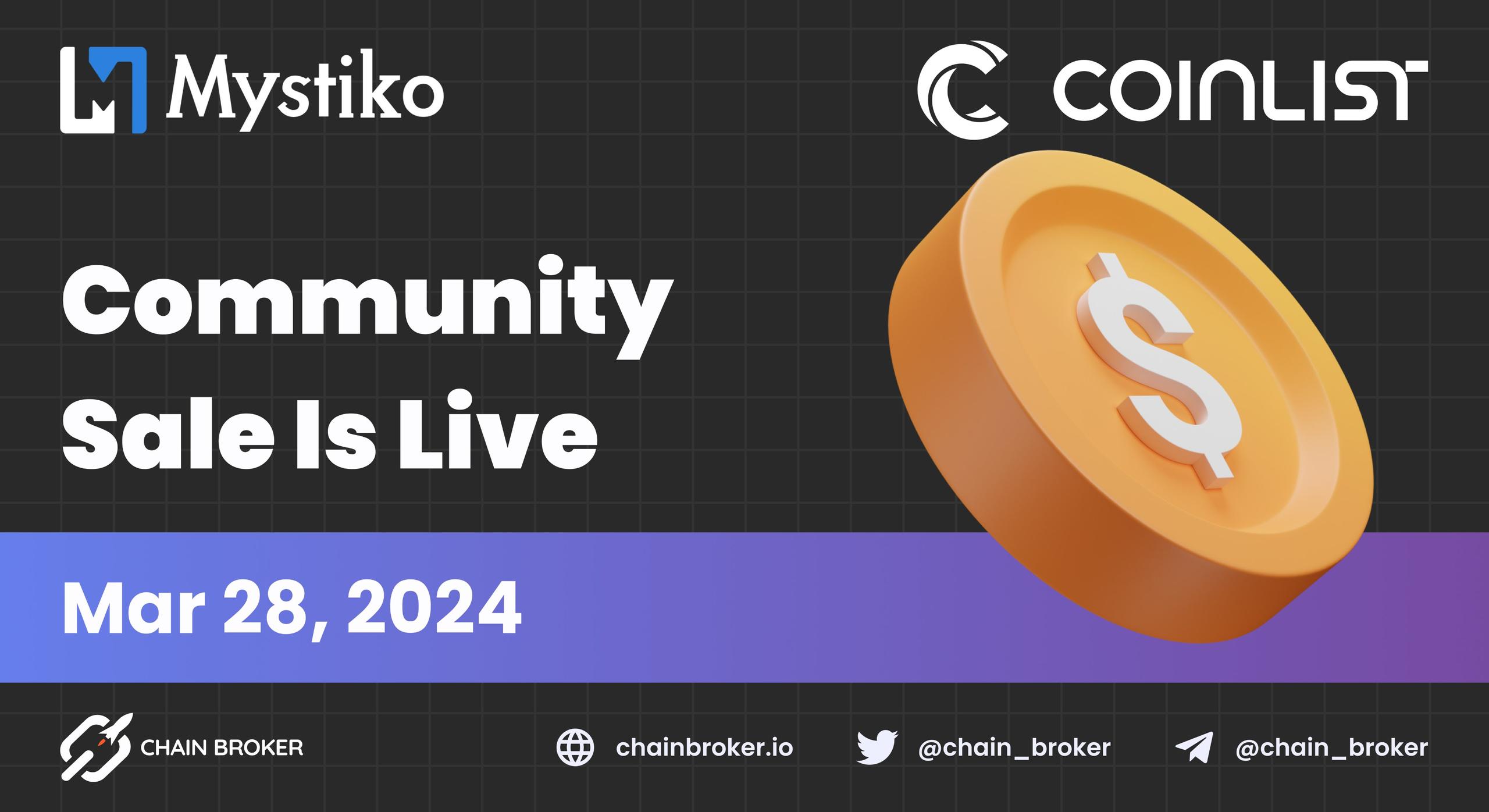 Mystiko Network Community Sale Announced Mystiko Network Community Sale Announced