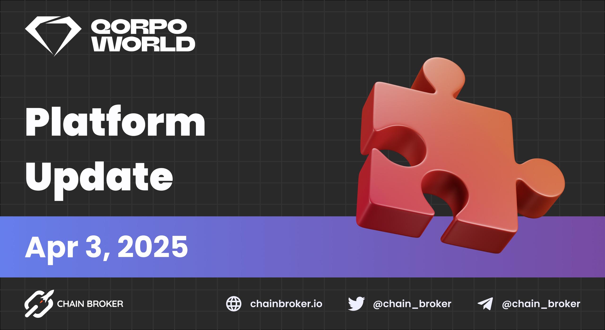 New QORPO World Platform Goes Live New QORPO World Platform Goes Live