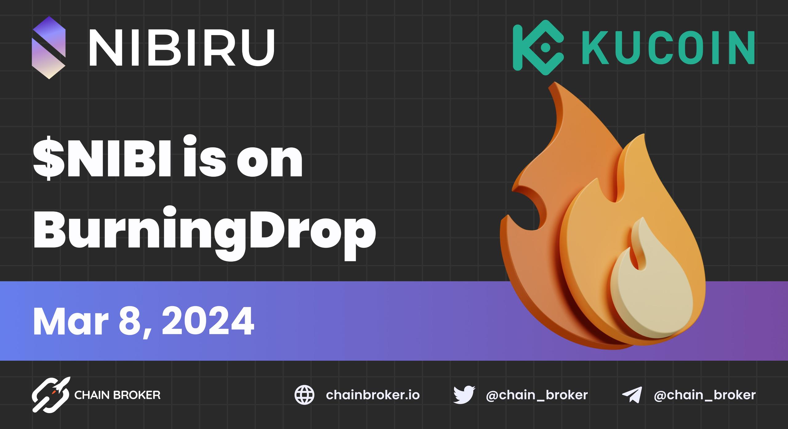 $NIBI is now available on BurningDrop