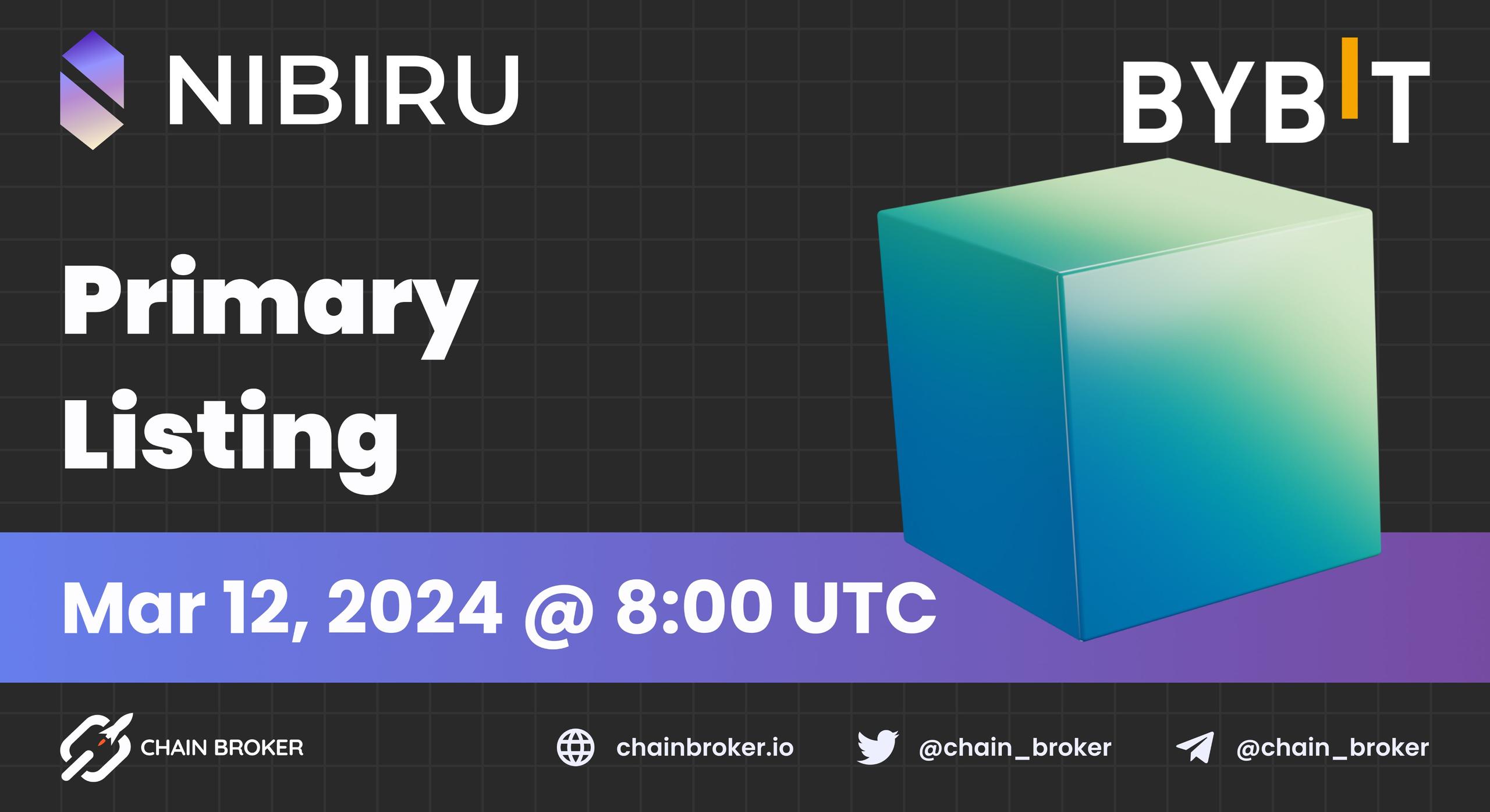 Nibiru Chain to Be Listed on Bybit