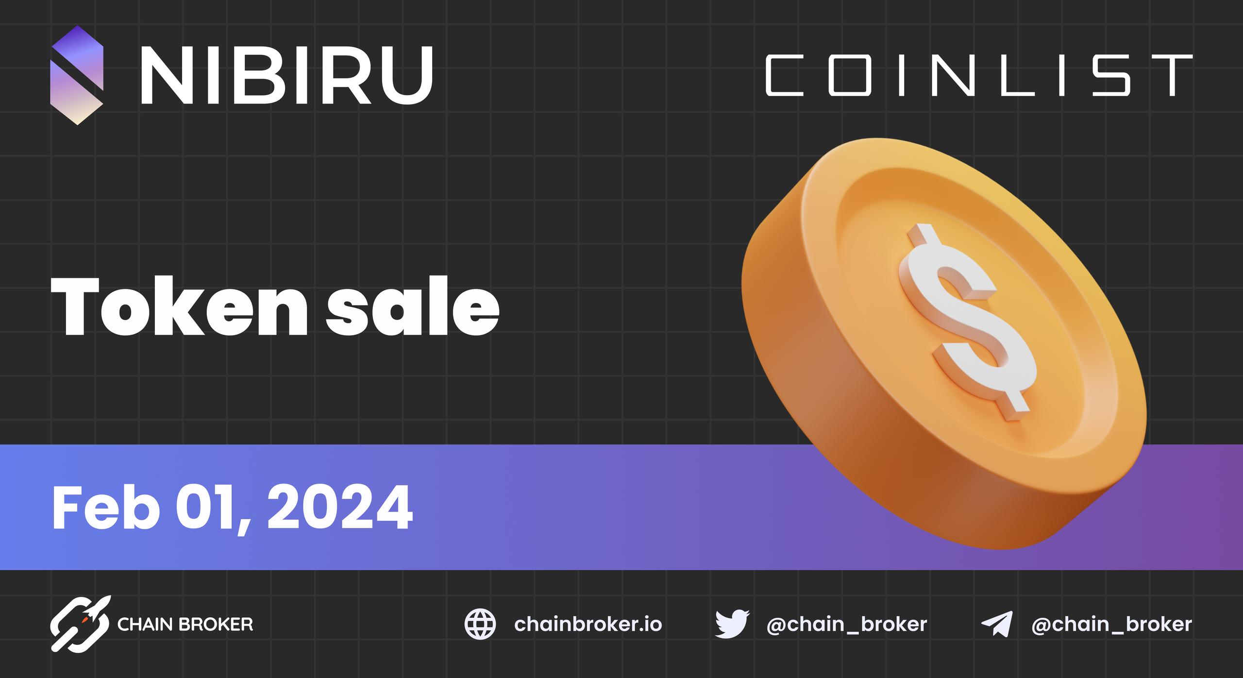 Nibiru to conduct token sale on Coinlist