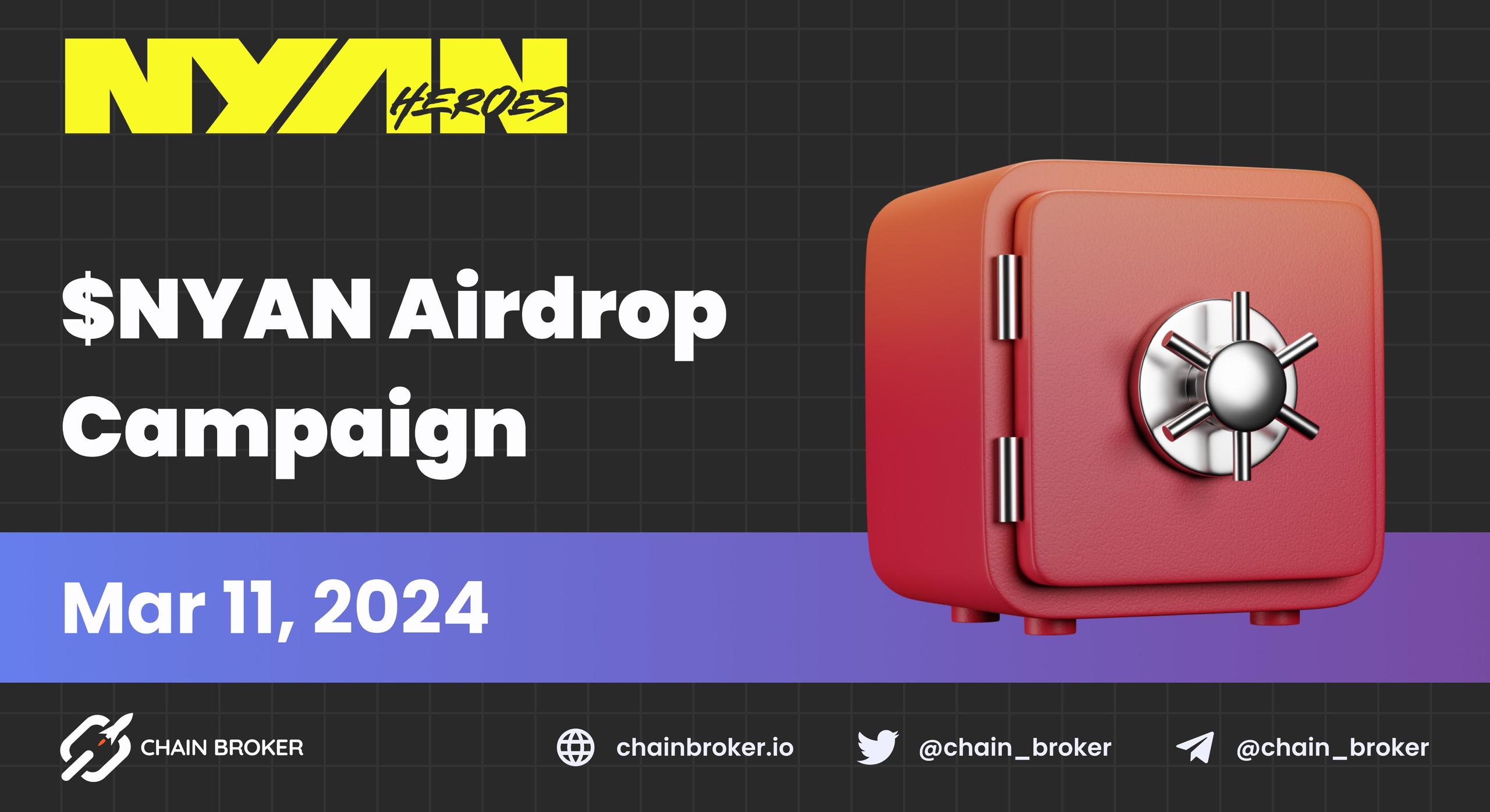 $NYAN Airdrop Campaign Goes Live