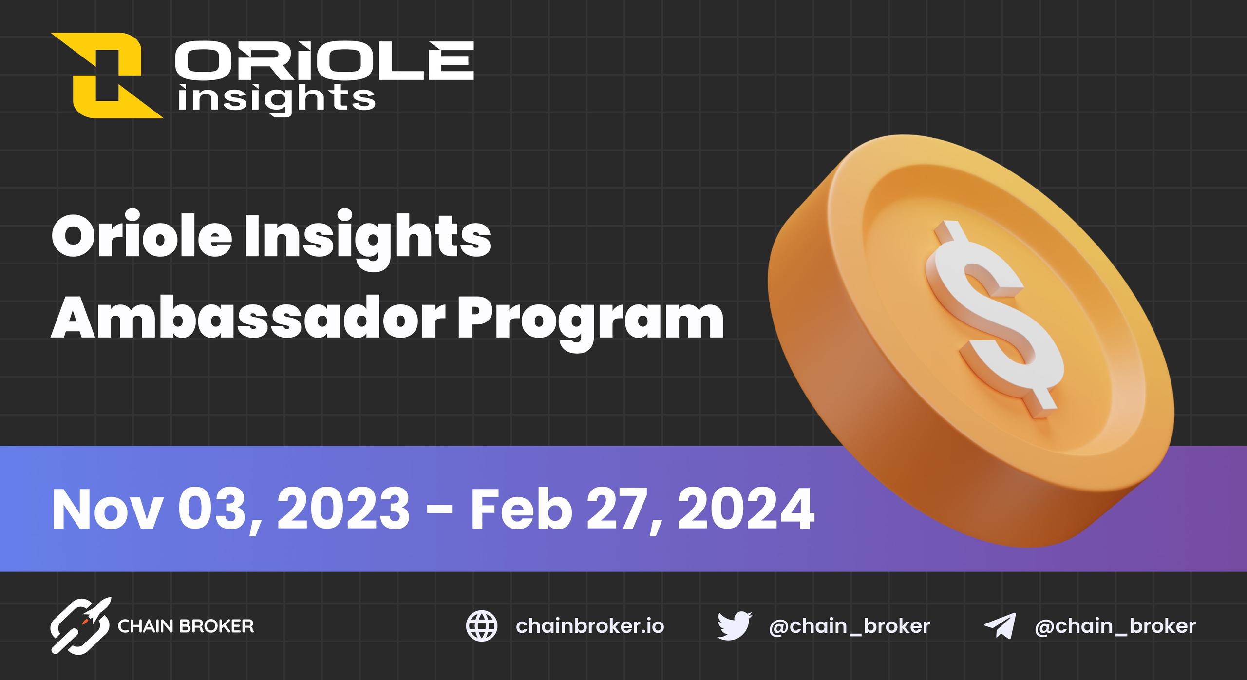 Oriole Insights starts the first season of the Ambassador Program