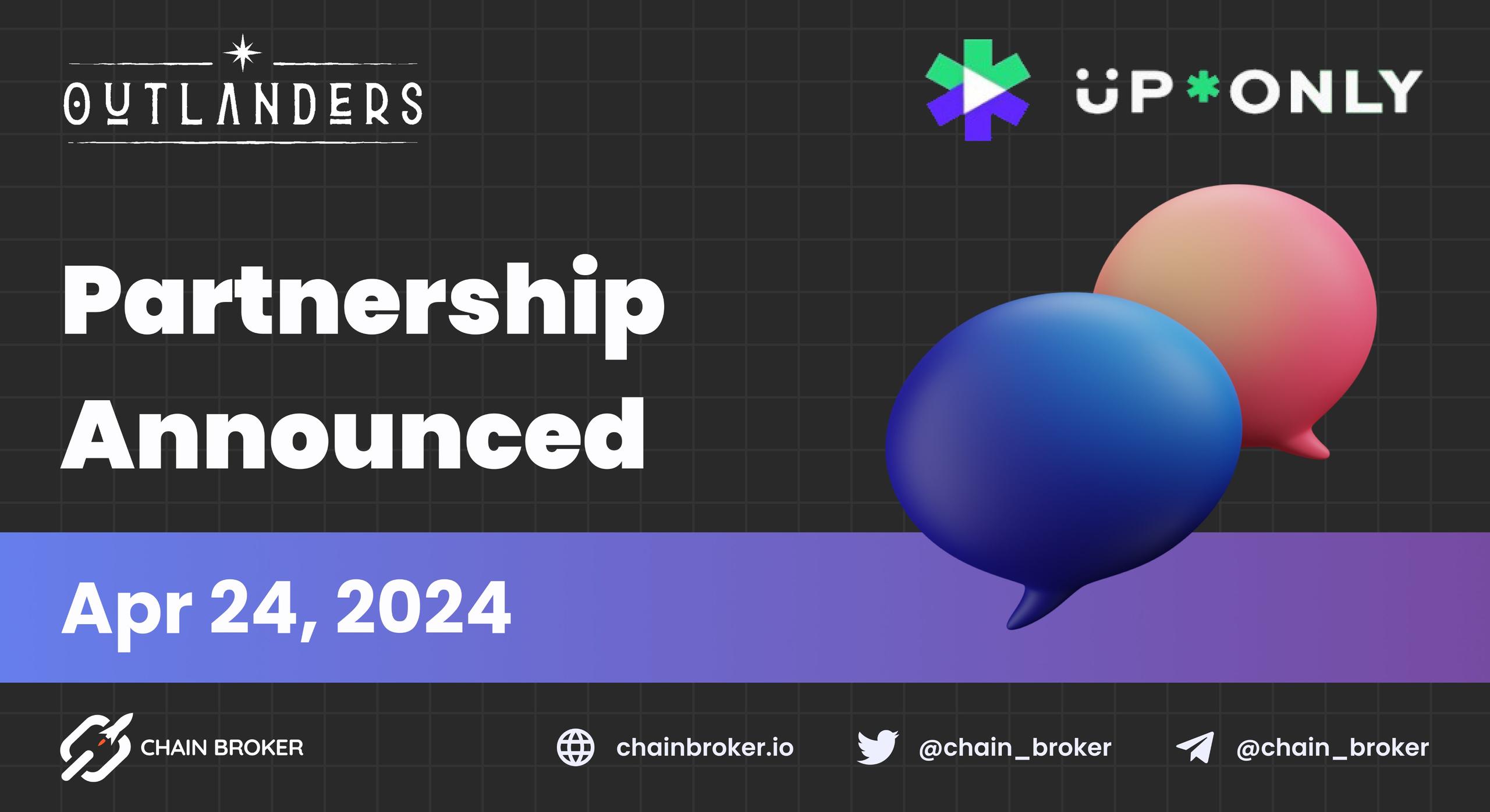 Outlanders announces partnership with UpOnly Outlanders announces partnership with UpOnly