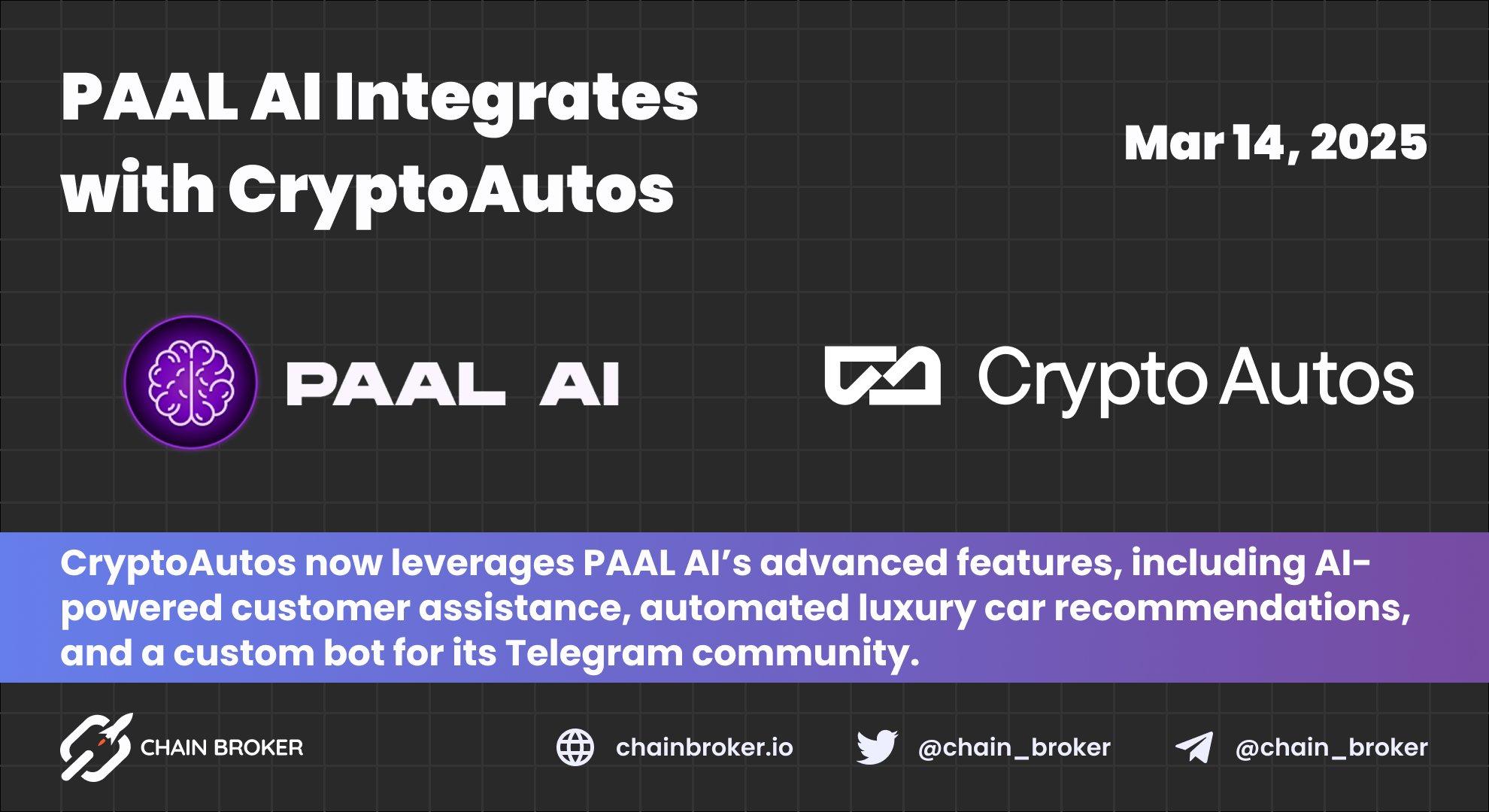 PAAL AI Integrates with CryptoAutos PAAL AI Integrates with CryptoAutos