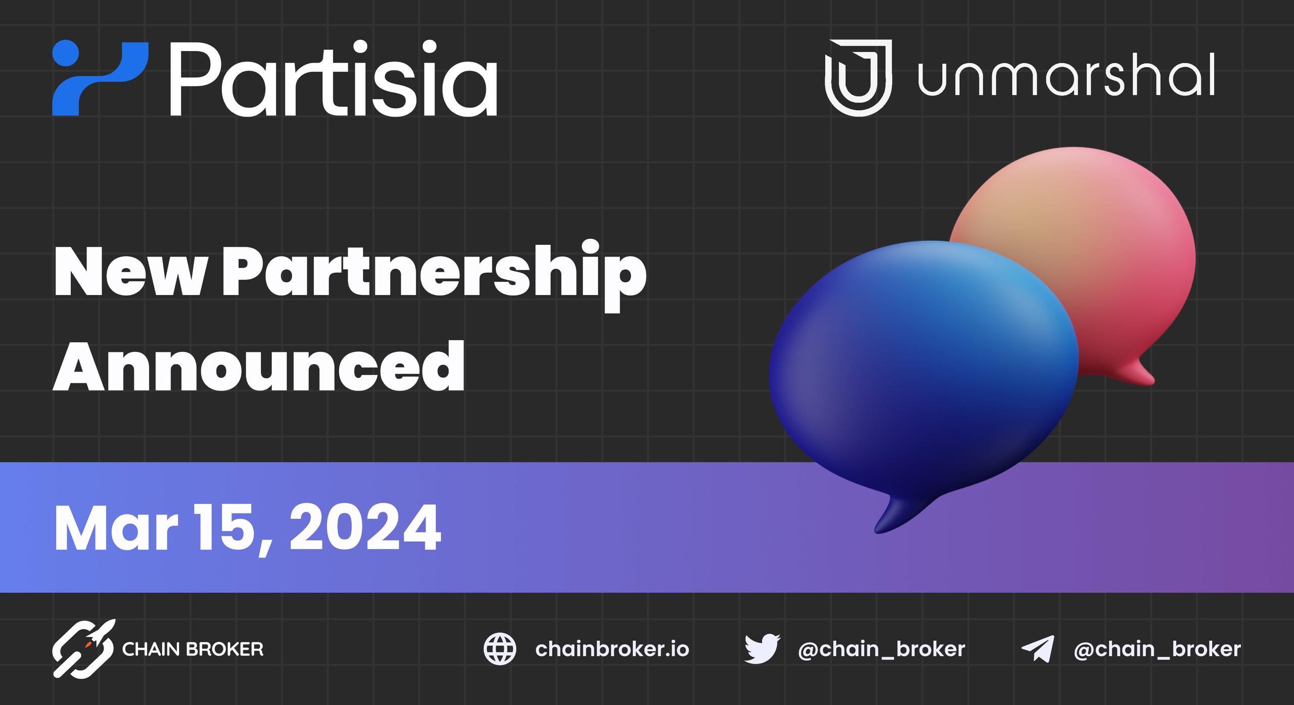 Partisia Blockchain announces partnership with Unmarshal