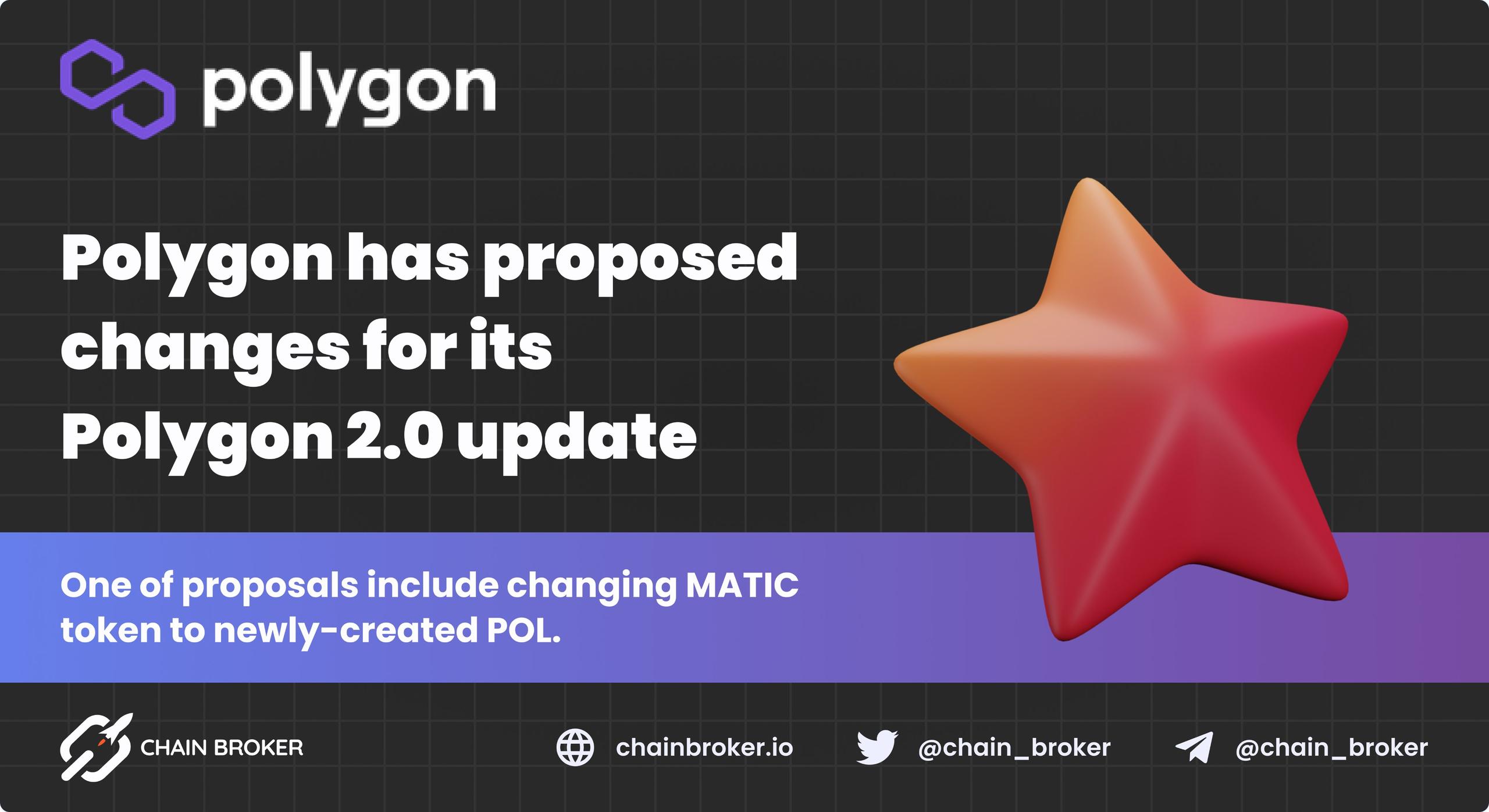 Polygon has proposed changes for its Polygon 2.0 update Polygon has proposed changes for its Polygon 2.0 update