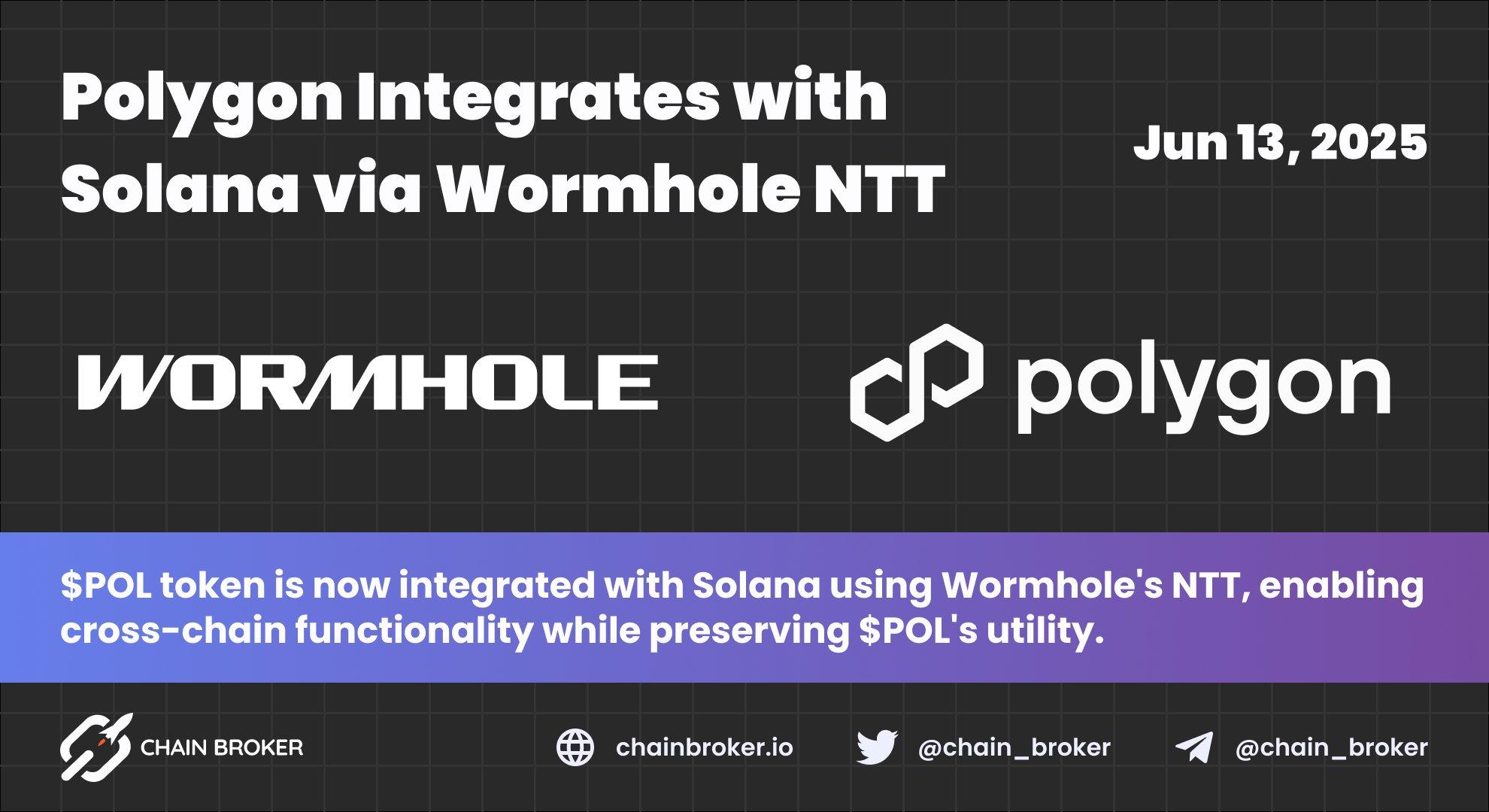 Polygon Integrates with Solana via Wormhole's NTT Framework Polygon Integrates with Solana via Wormhole's NTT Framework