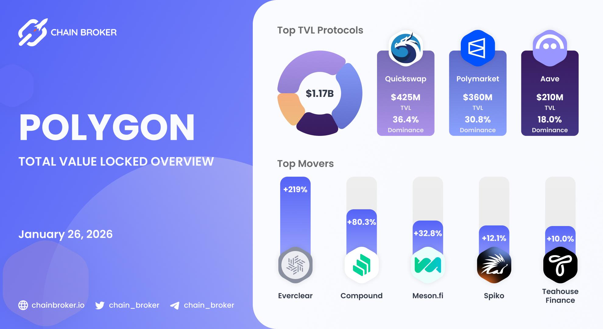 Polygon total value locked overview Polygon total value locked overview