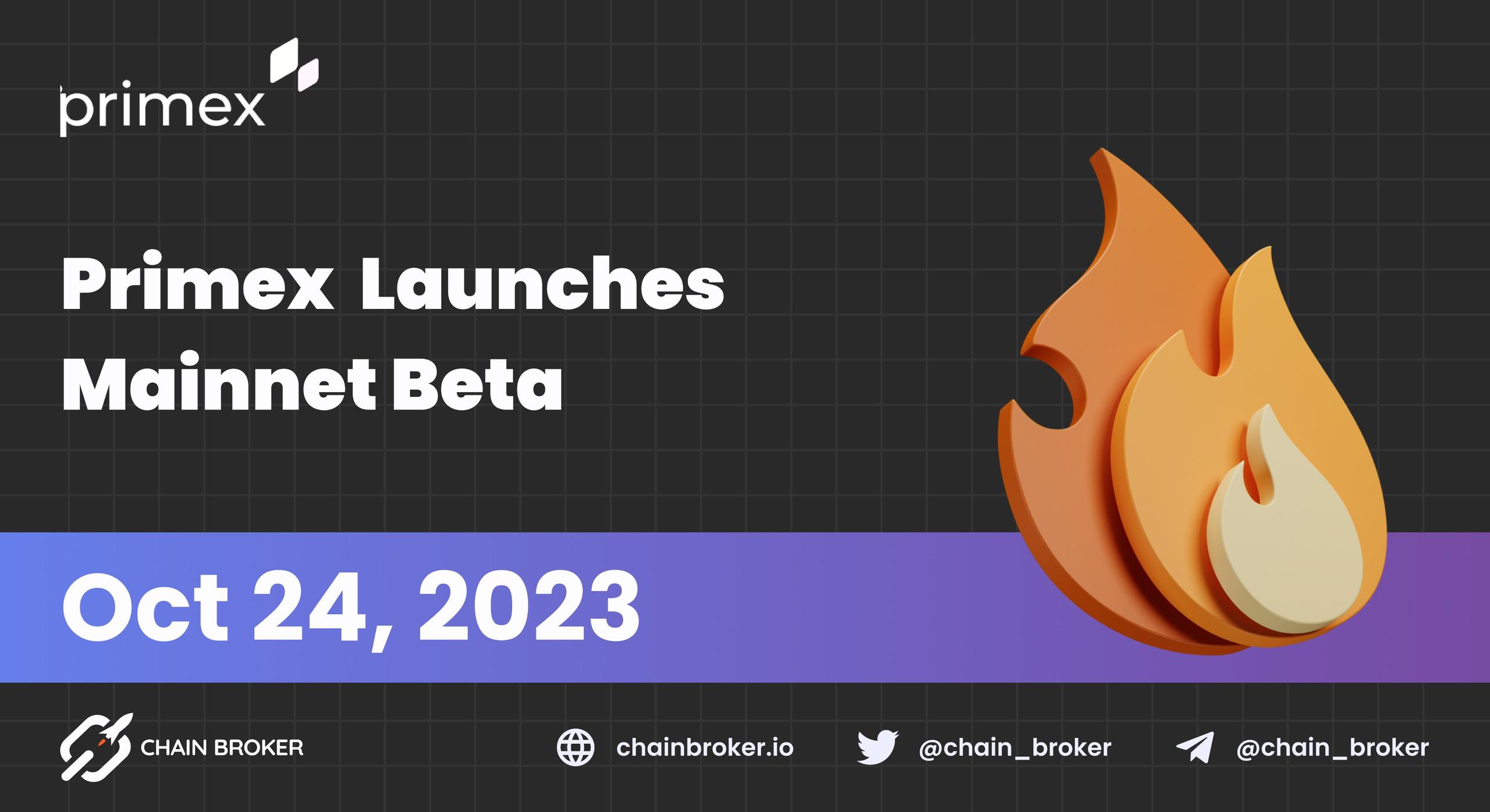 Primex Finance Launches its Mainnet Beta Primex Finance Launches its Mainnet Beta