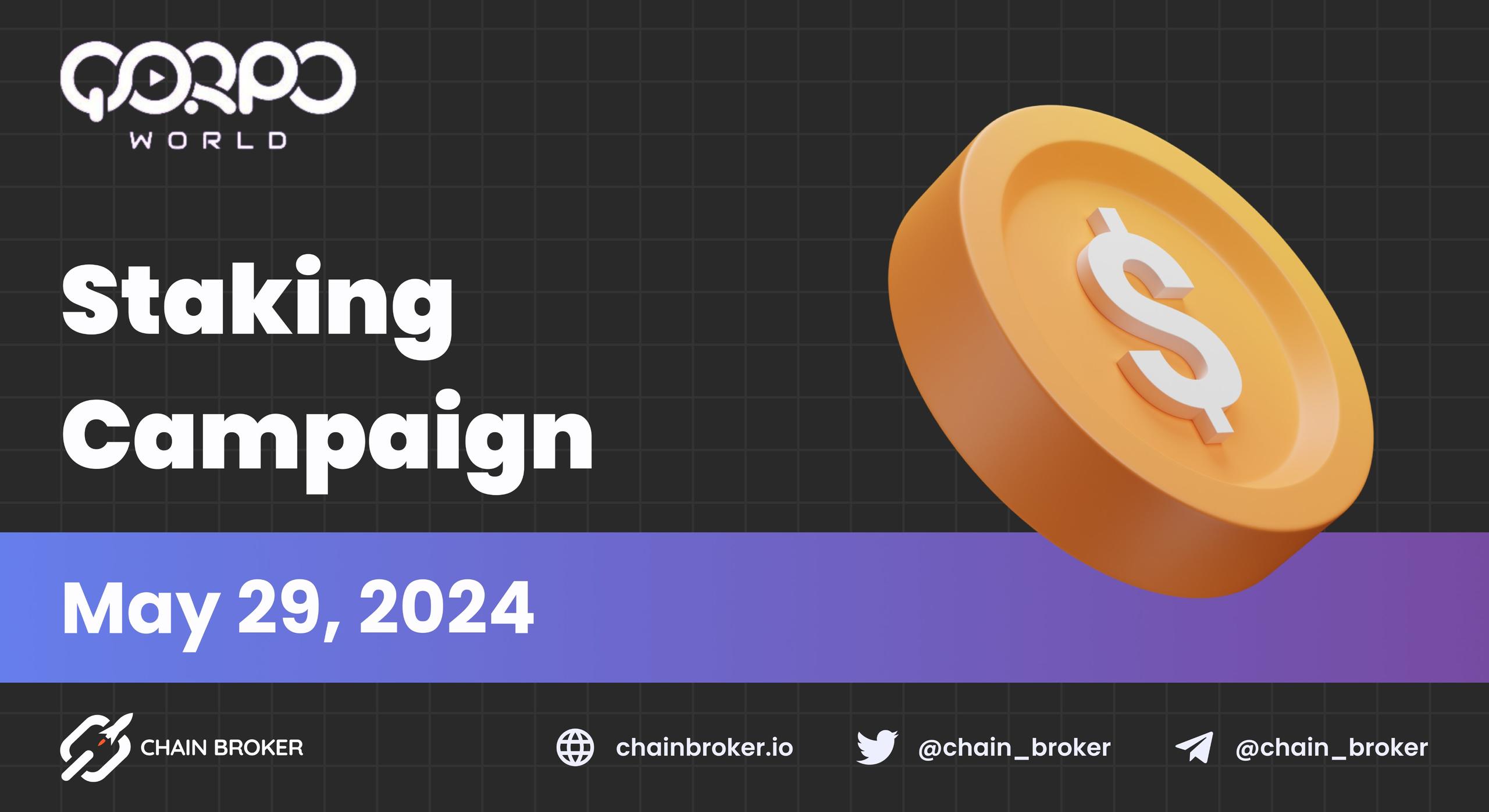 QORPO Power Staking Campaign Starts Tomorrow QORPO Power Staking Campaign Starts Tomorrow