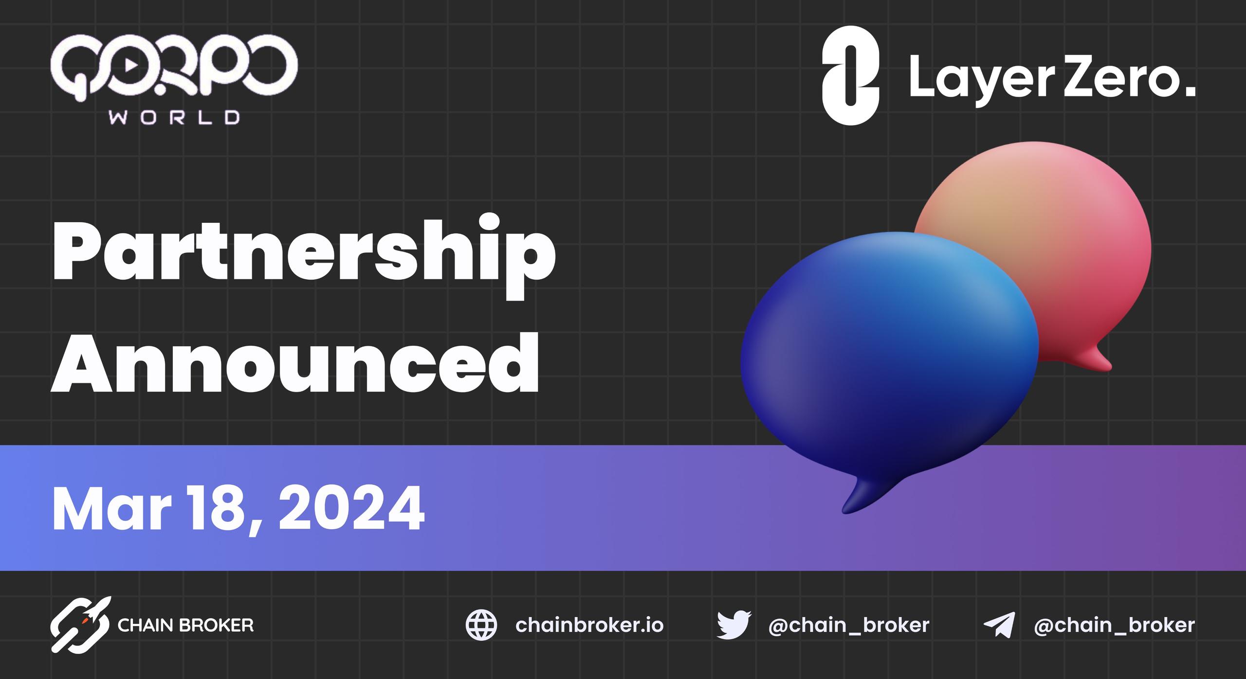 QORPO WORLD and LayerZero announce partnership QORPO WORLD and LayerZero announce partnership