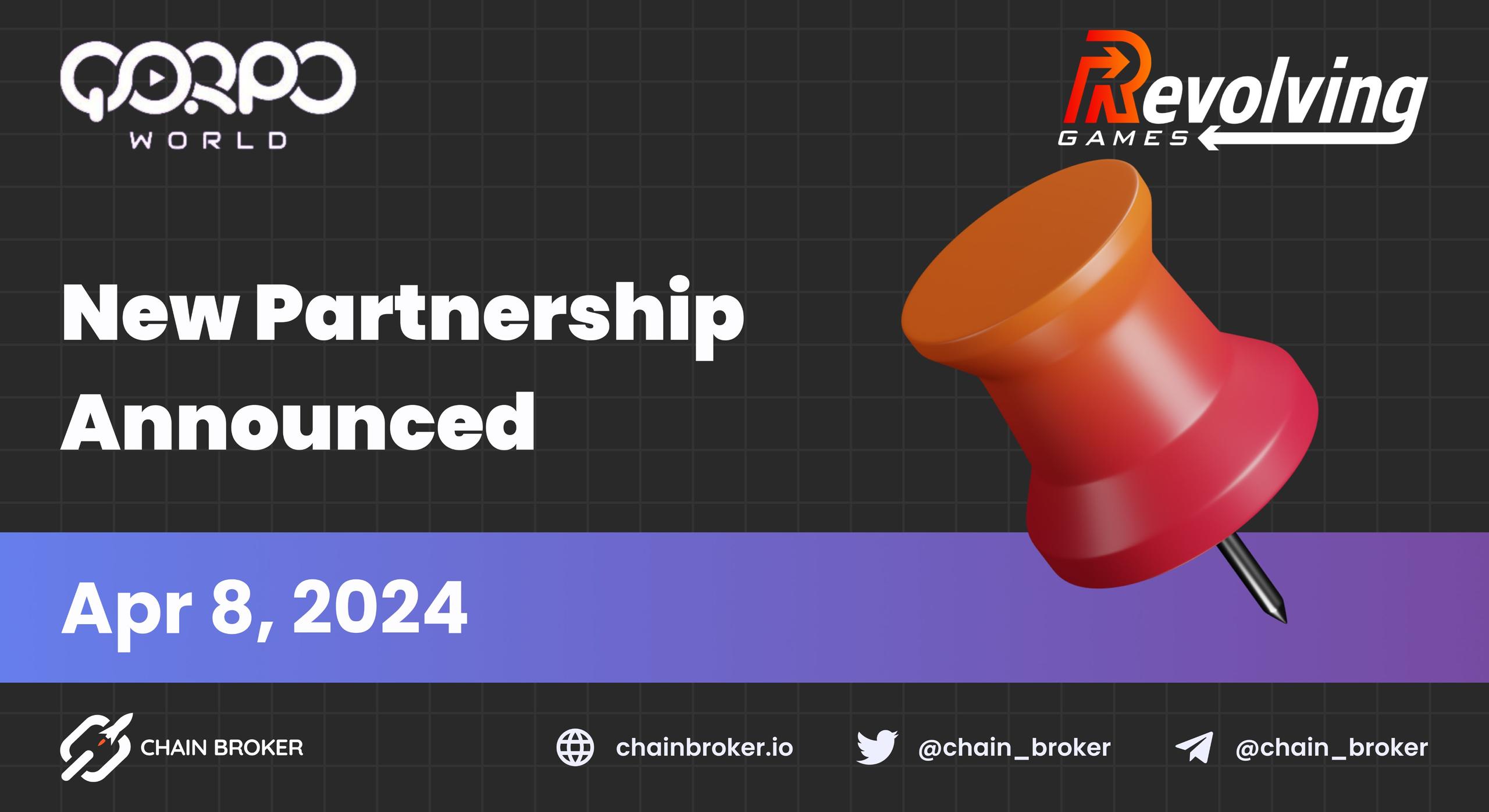 QORPO WORLD announces Partnership with Revolving Games QORPO WORLD announces Partnership with Revolving Games