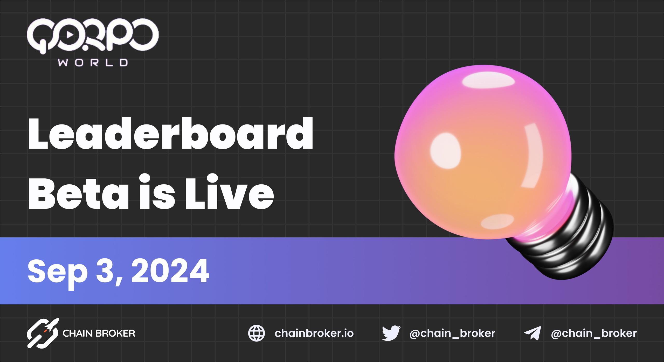 QORPO World Diamond Points Leaderboard Beta is Live QORPO World Diamond Points Leaderboard Beta is Live