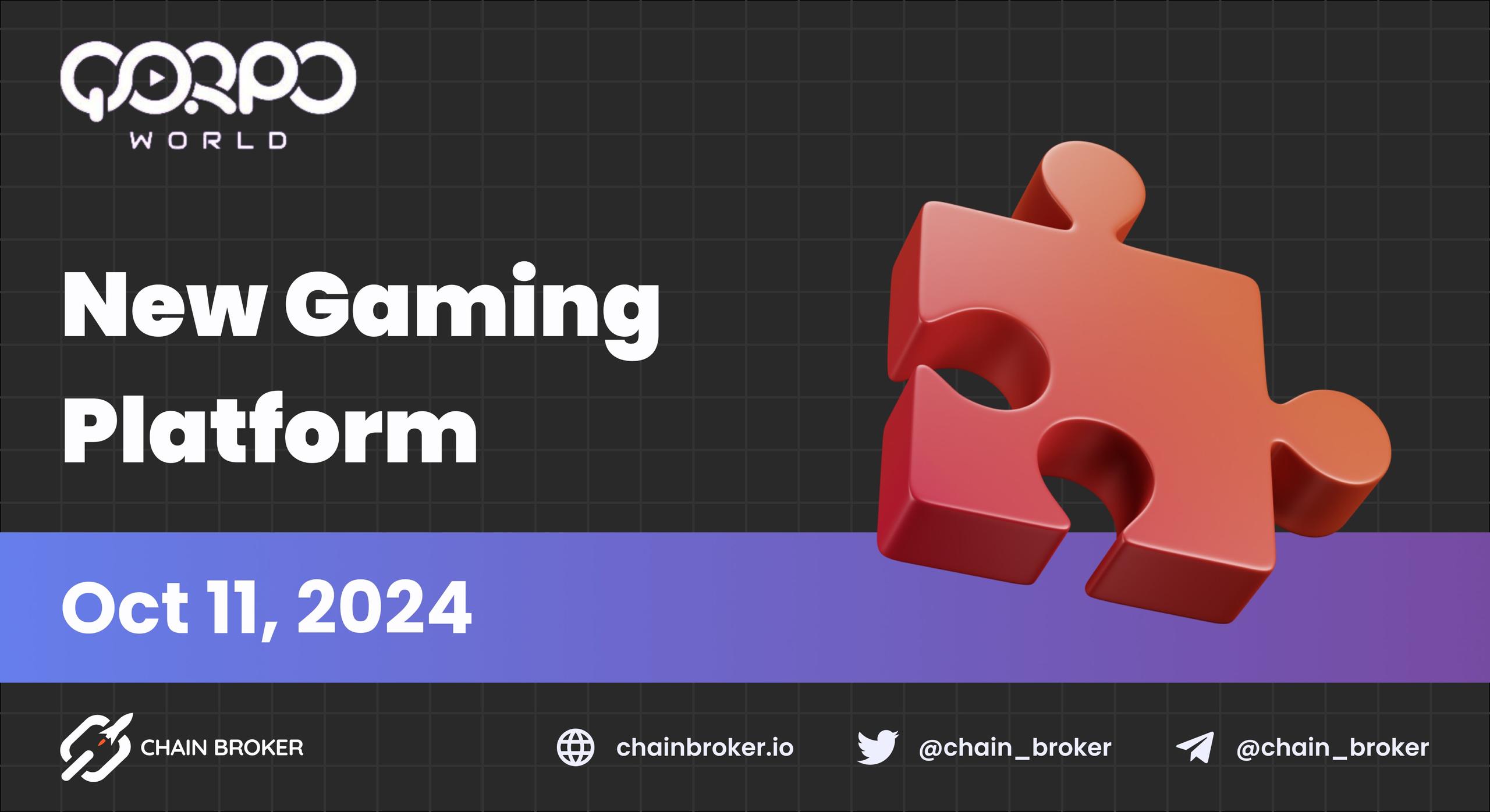 QORPO World Gaming Platform Updates QORPO World Gaming Platform Updates