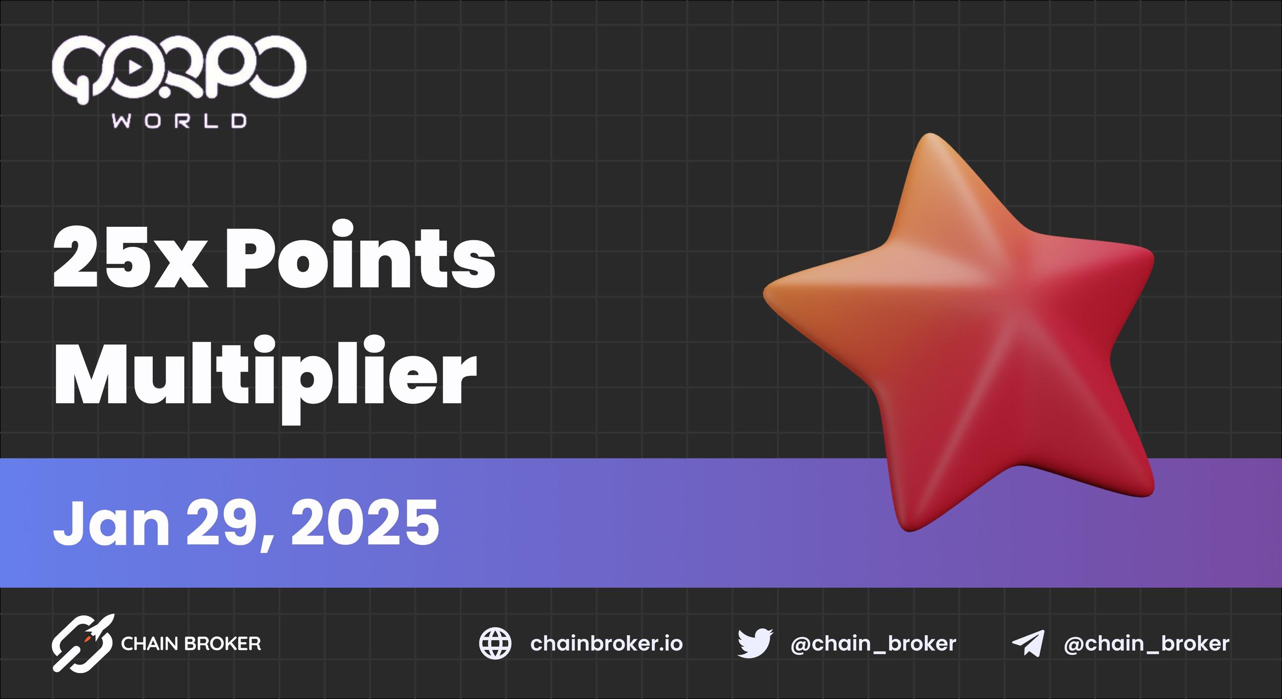 QORPO World Introduces 25x Points Multiplier for Stakers QORPO World Introduces 25x Points Multiplier for Stakers