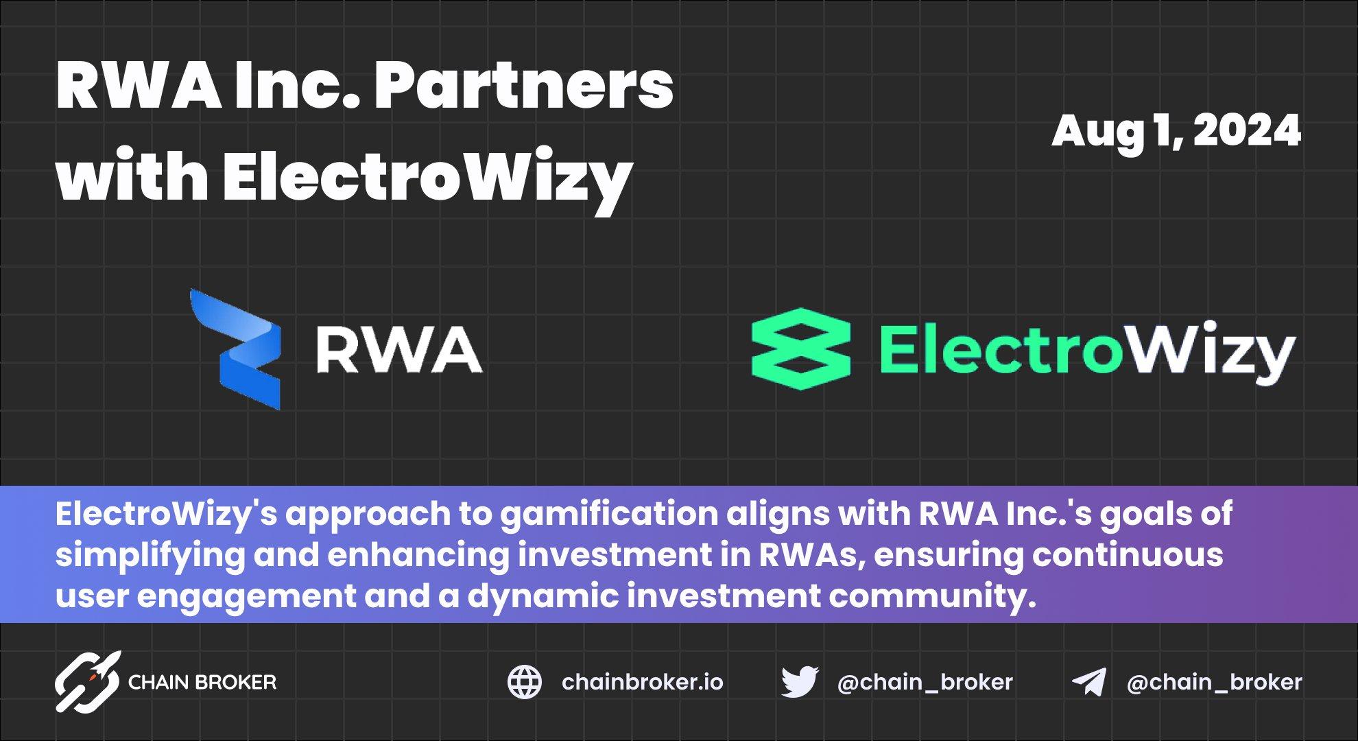 RWA Inc. and ElectroWizy Announce Partnership RWA Inc. and ElectroWizy Announce Partnership
