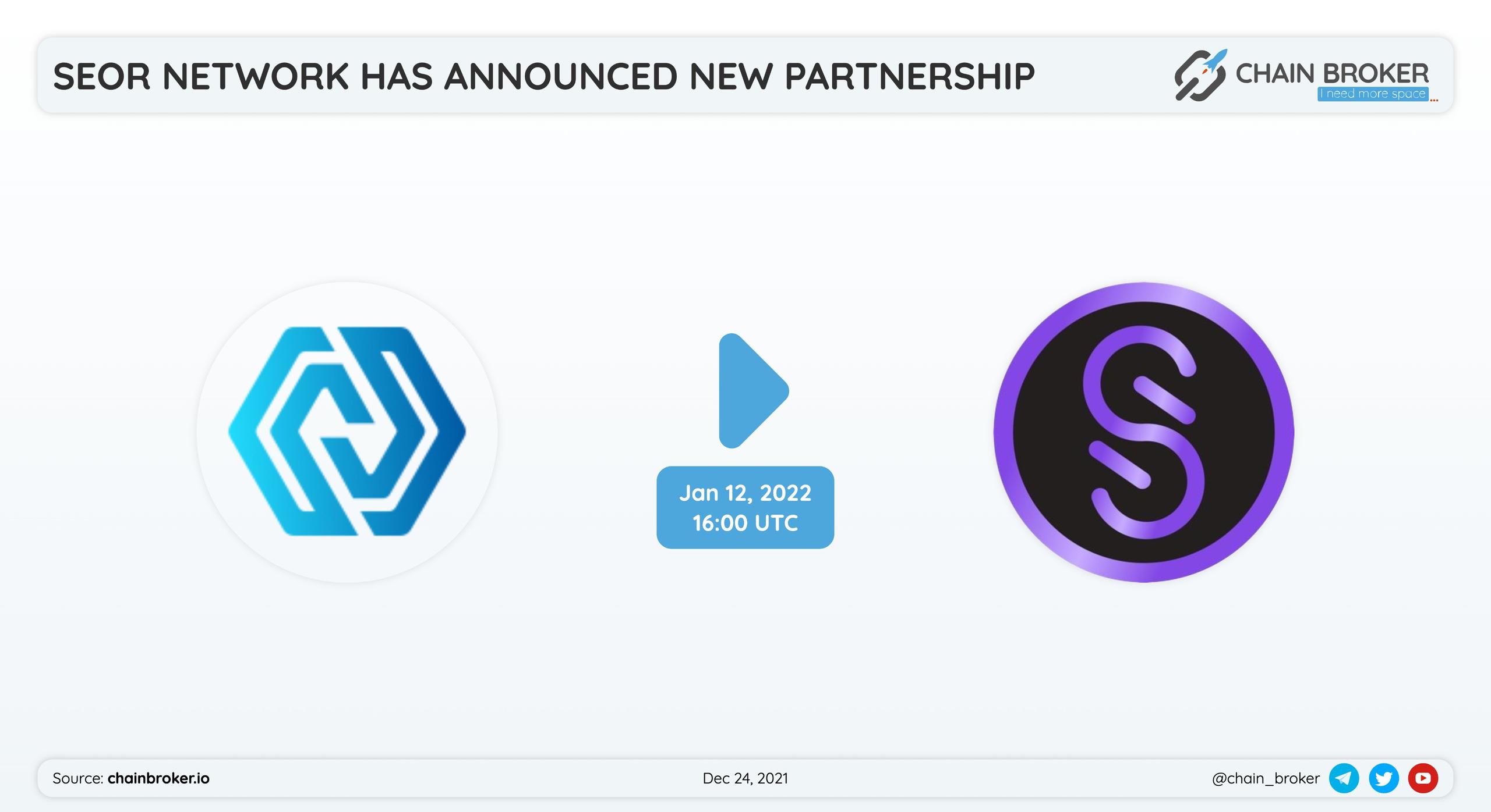 Seor Network has partnered with StarterXyz for a token launch.