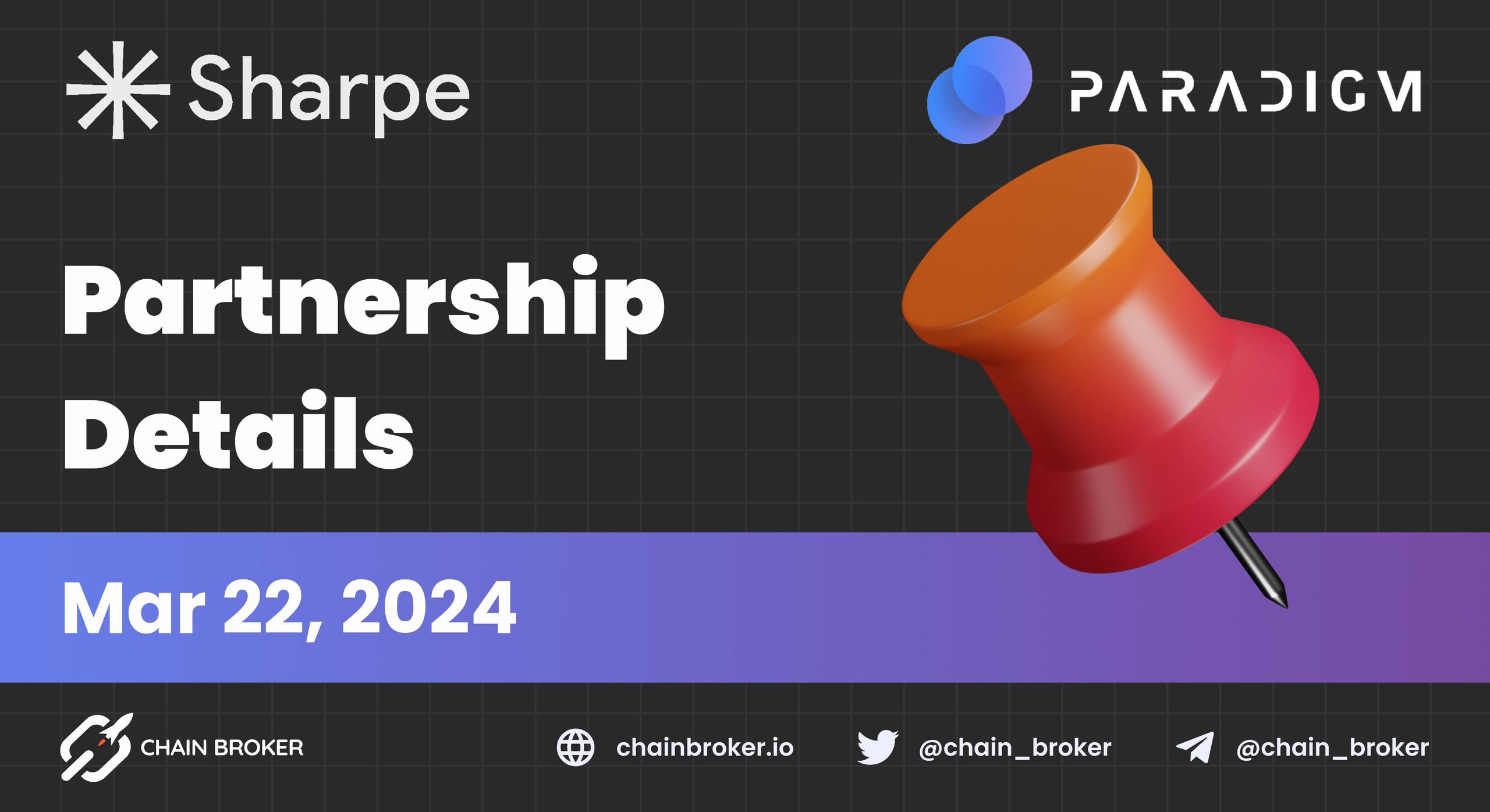 Sharpe AI announces partnership with Paradigm Sharpe AI announces partnership with Paradigm