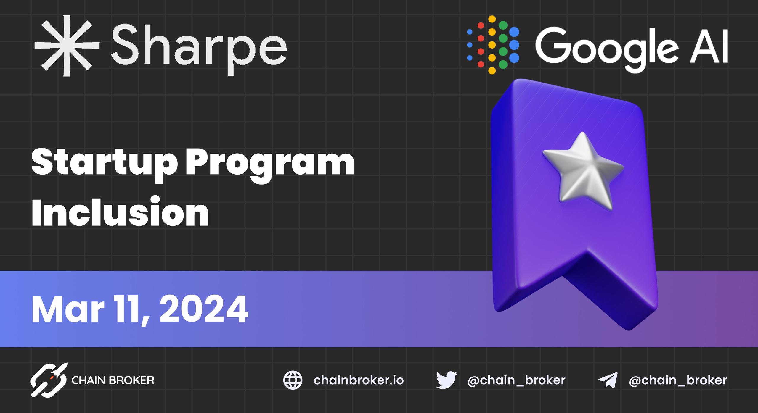Sharpe AI joins Google AI Startup Program Sharpe AI joins Google AI Startup Program