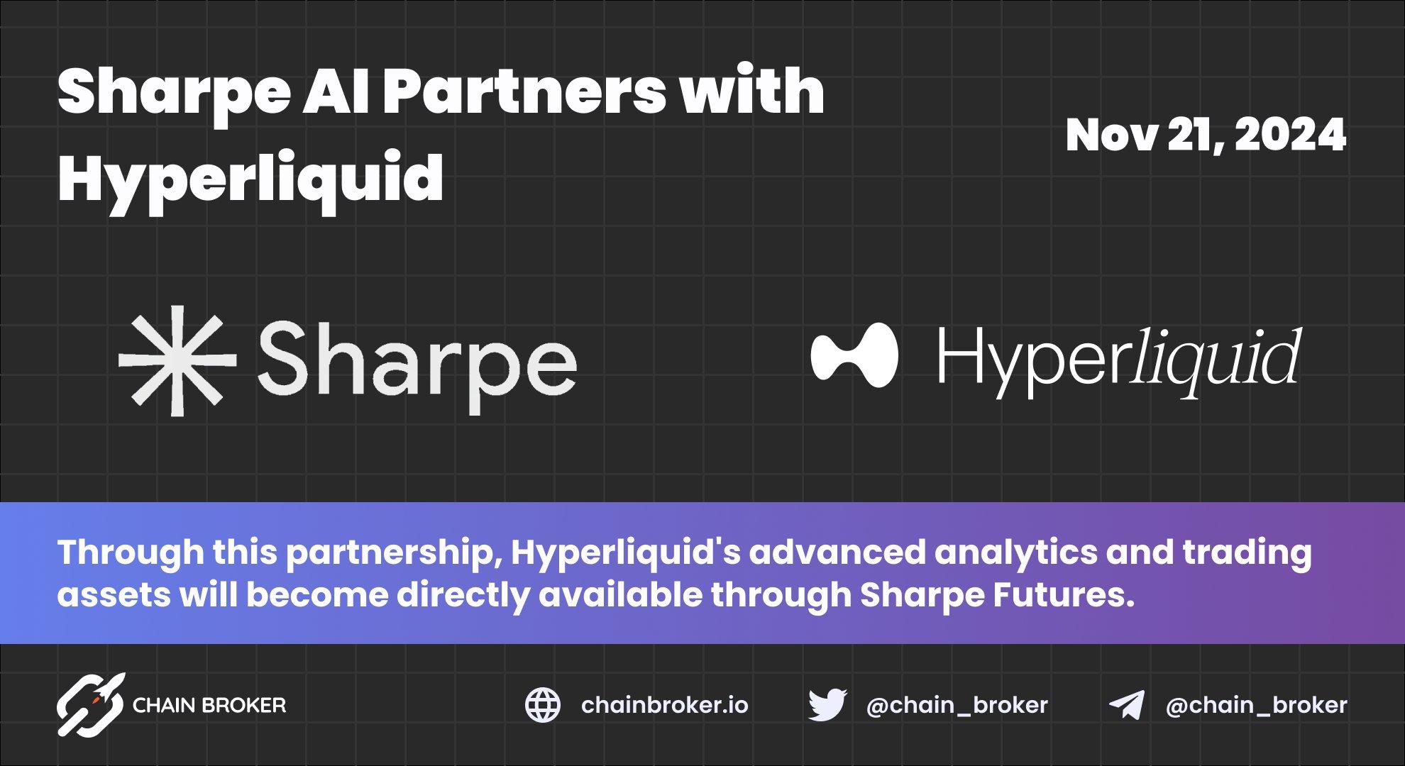 Sharpe AI Partners with Hyperliquid Sharpe AI Partners with Hyperliquid