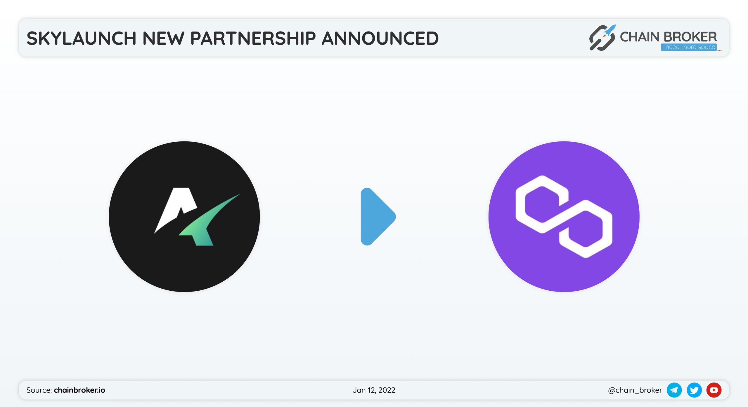 SkyLaunch has partnered with 0xPolygon for accelerating $MATIC ecosystem.