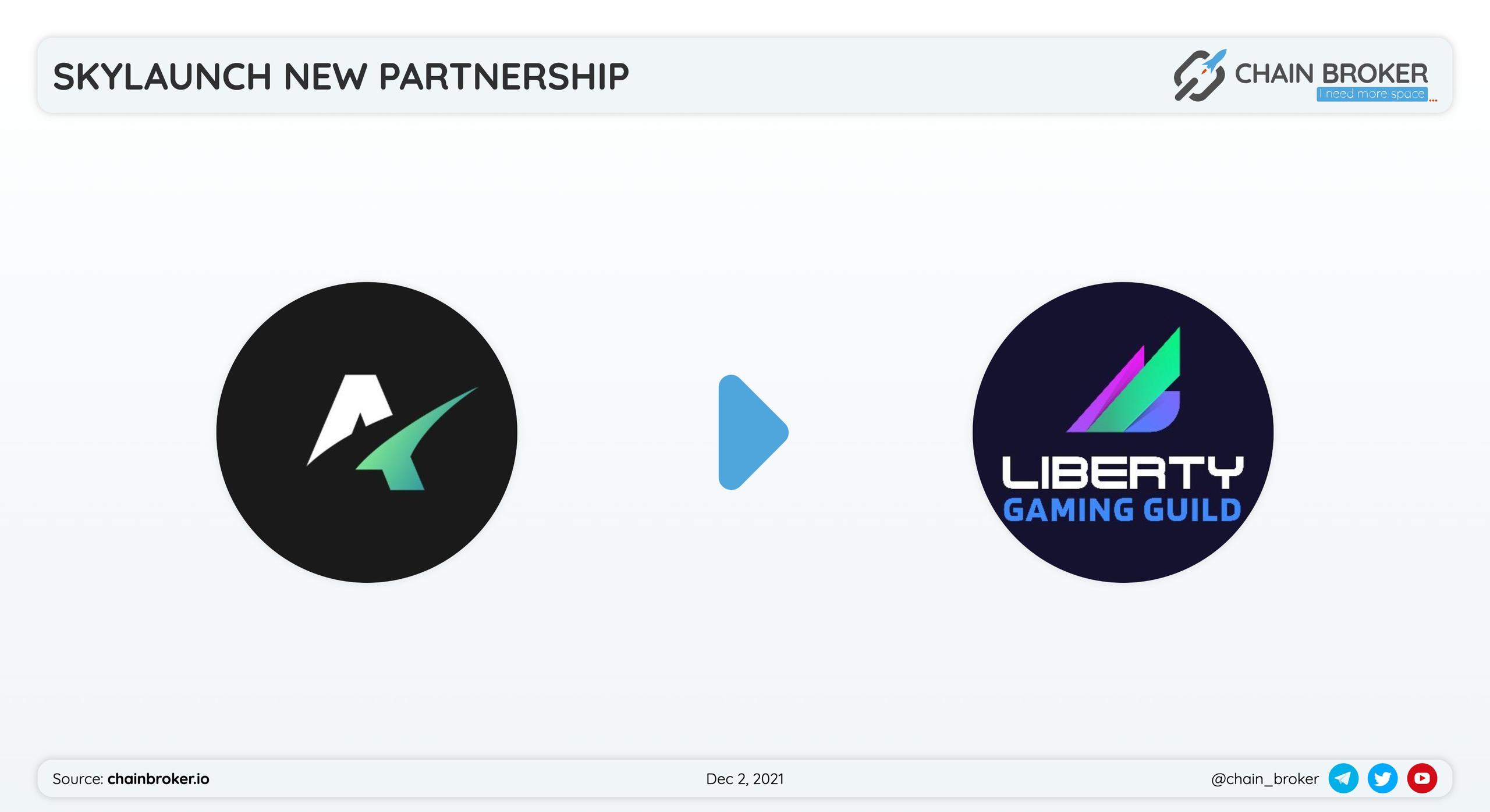 Liberty Guild will bring Metaverse & GameFi projects onto SkyLaunchDeFi . Liberty Guild will bring Metaverse & GameFi projects onto SkyLaunchDeFi .