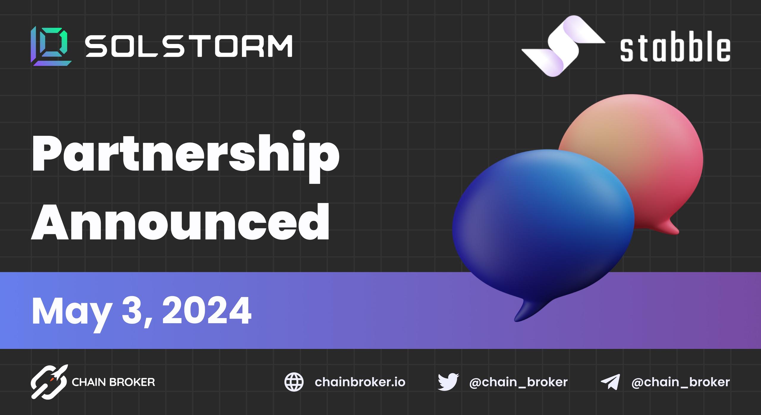SolStorm has announced partnership with Stabble SolStorm has announced partnership with Stabble