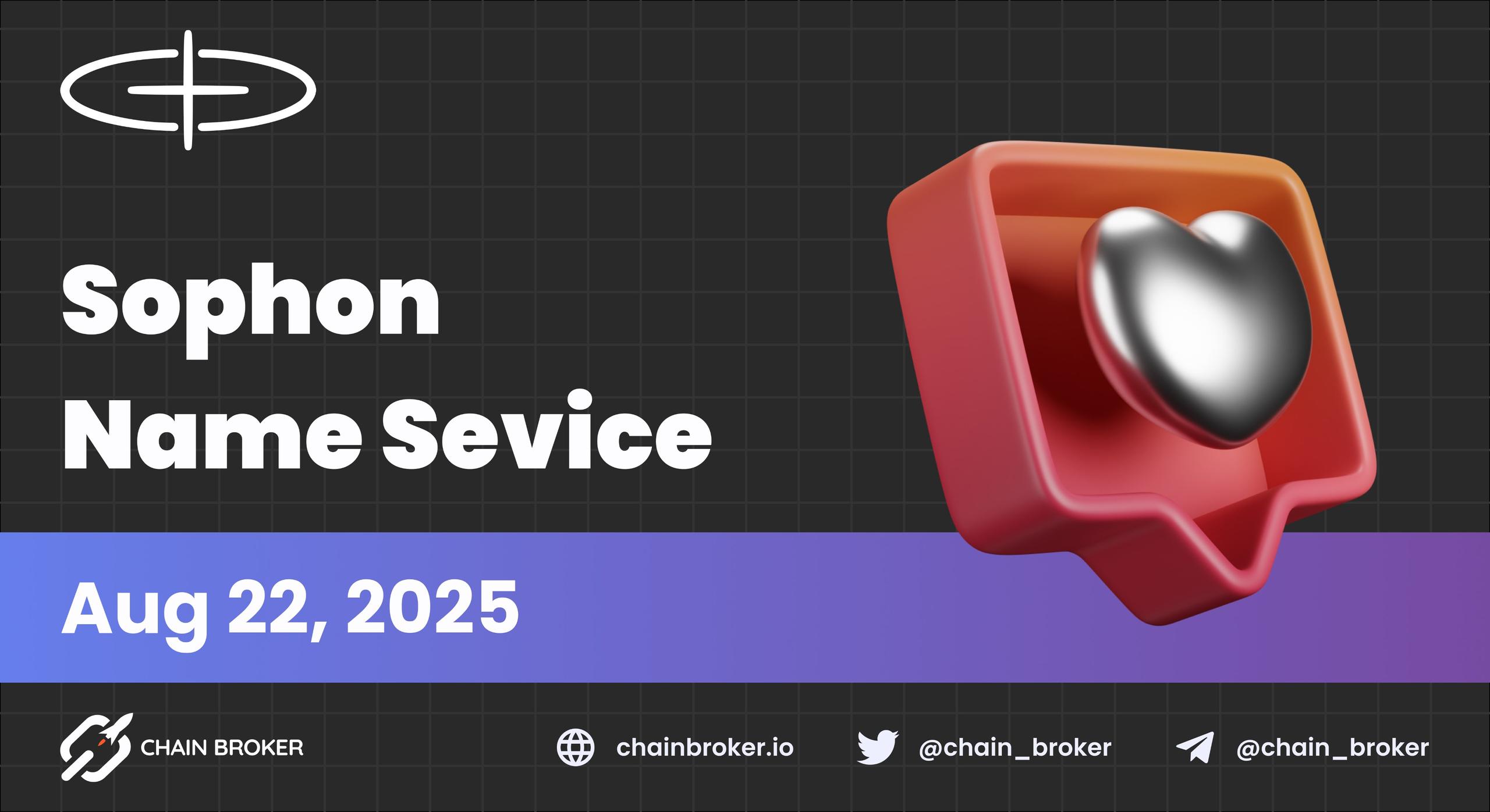 Sophon Introduces the Sophon Name Service Sophon Introduces the Sophon Name Service