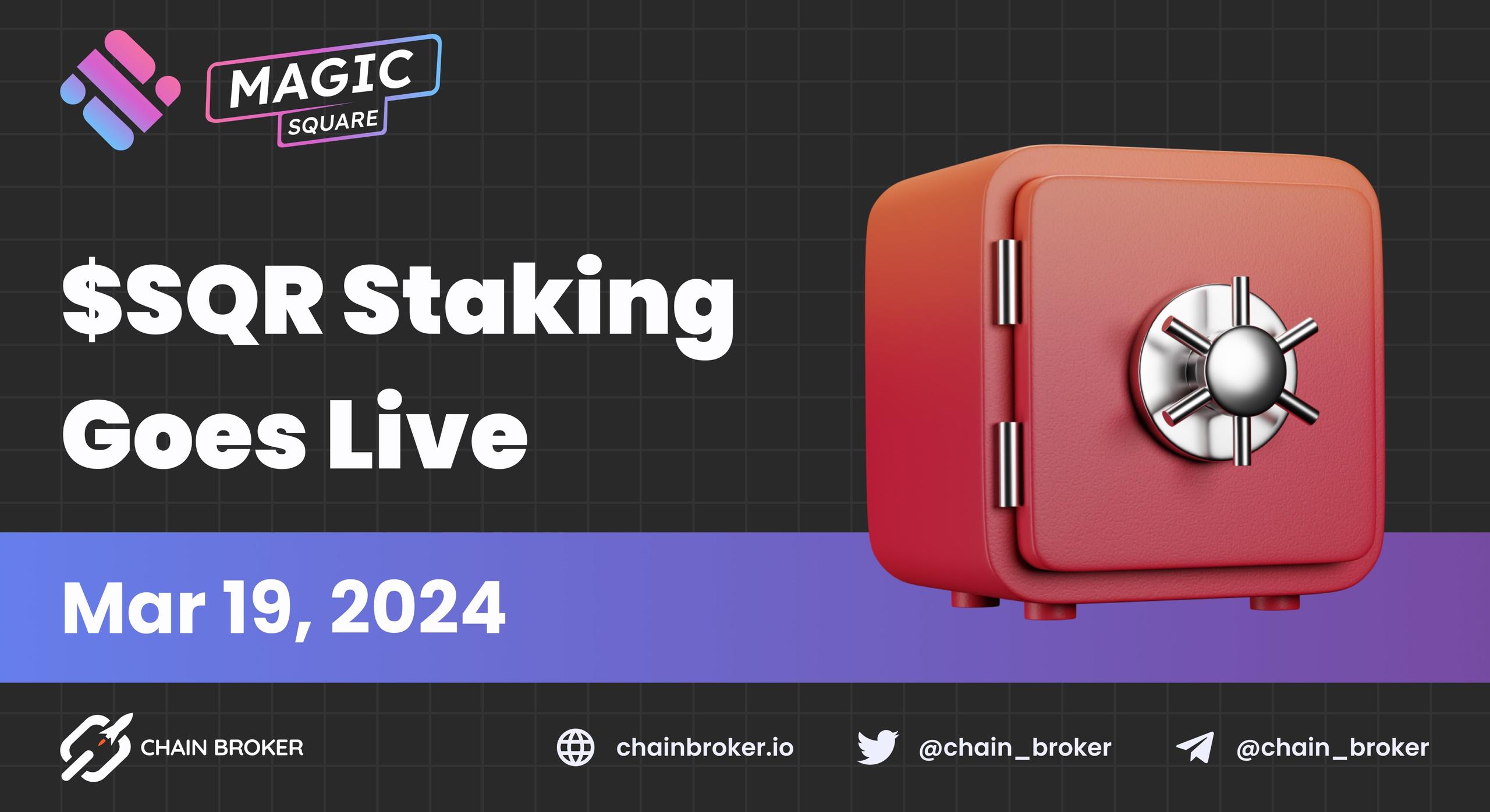 $SQR Staking Goes Live