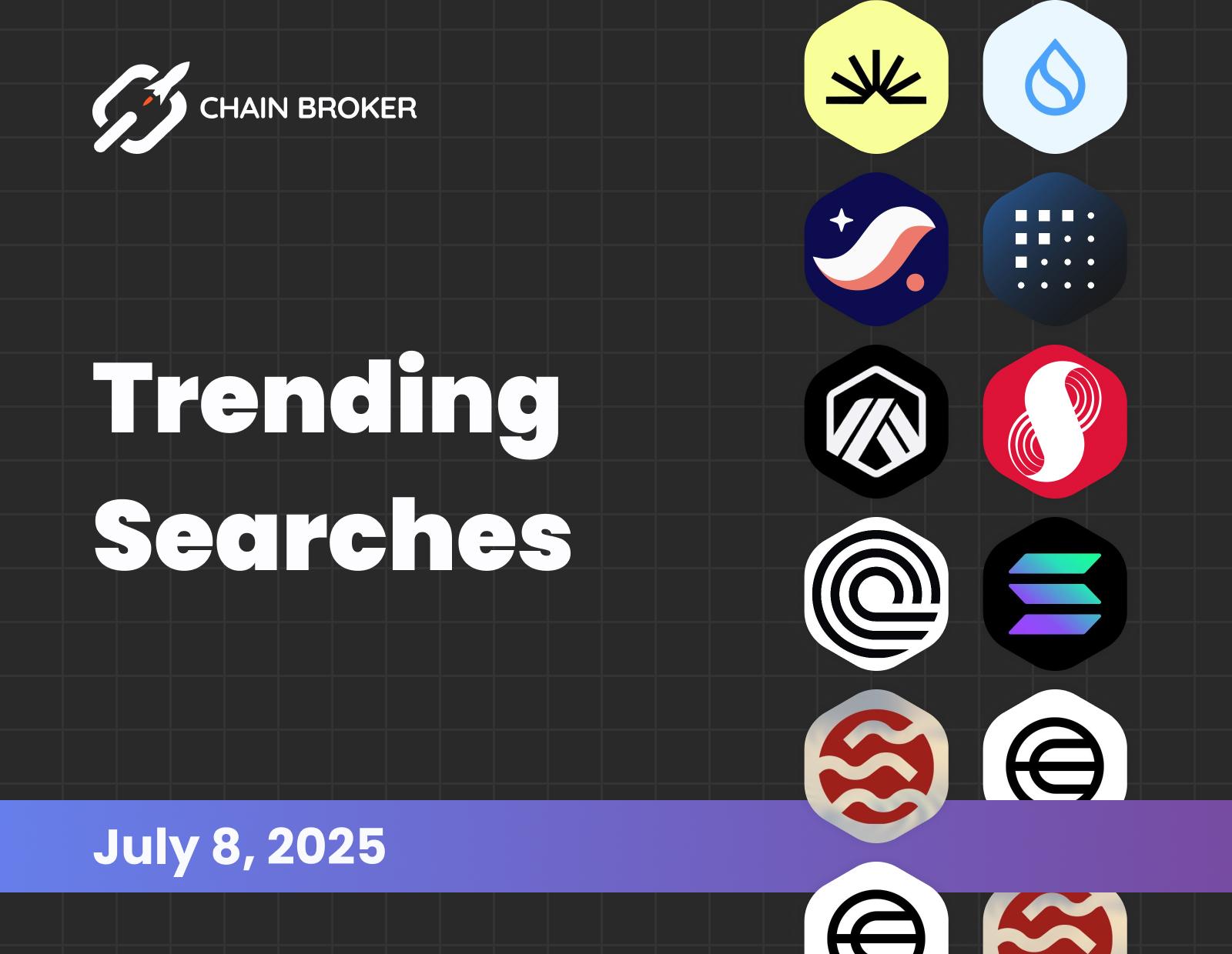Trending searches on Chain Broker Trending searches on Chain Broker